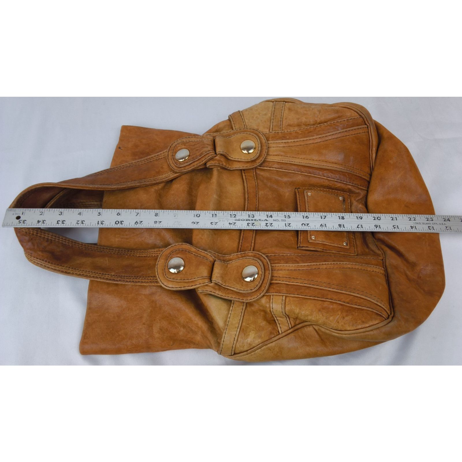 Other Gustto Handbag Brown Leather Hobo Bag Purse Size ONE SIZE - 12 Thumbnail