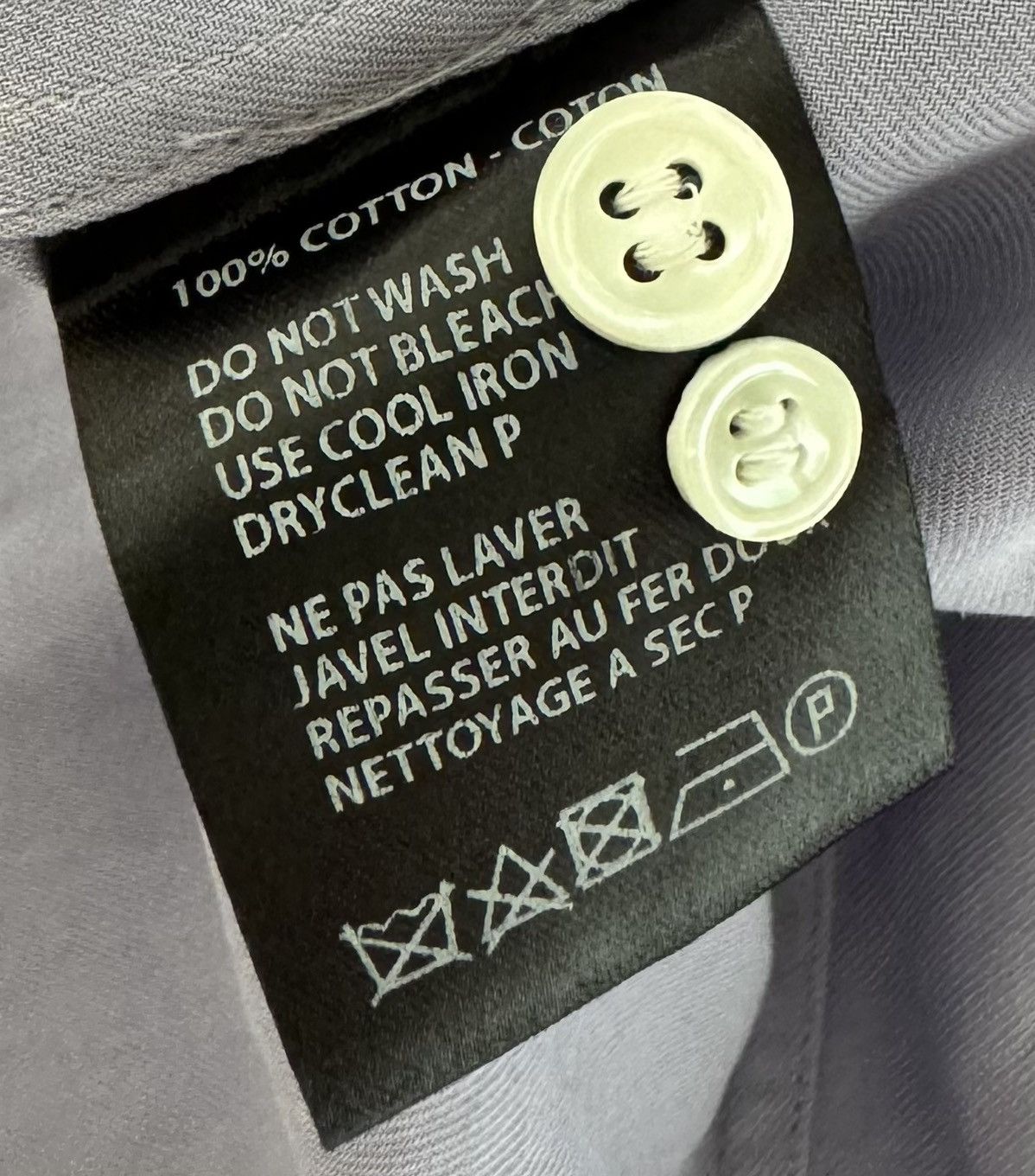 Haider Ackermann Relaxed Hidden Button Placket shirt in Lilac Size US L / EU 52-54 / 3 - 6 Thumbnail