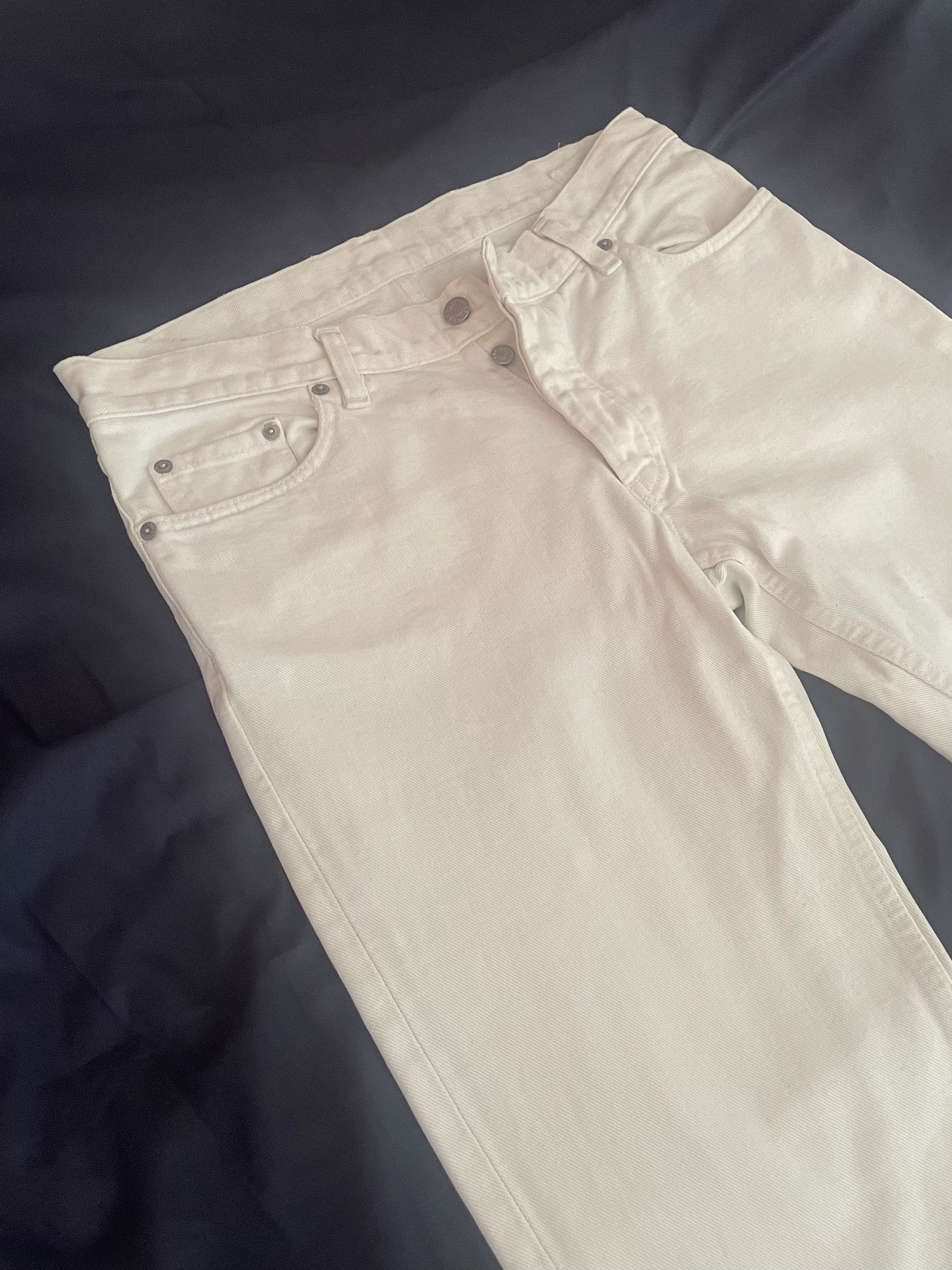 Helmut Lang 1998 Helmut Lang Classic White Denim Size US 31 - 2 Thumbnail