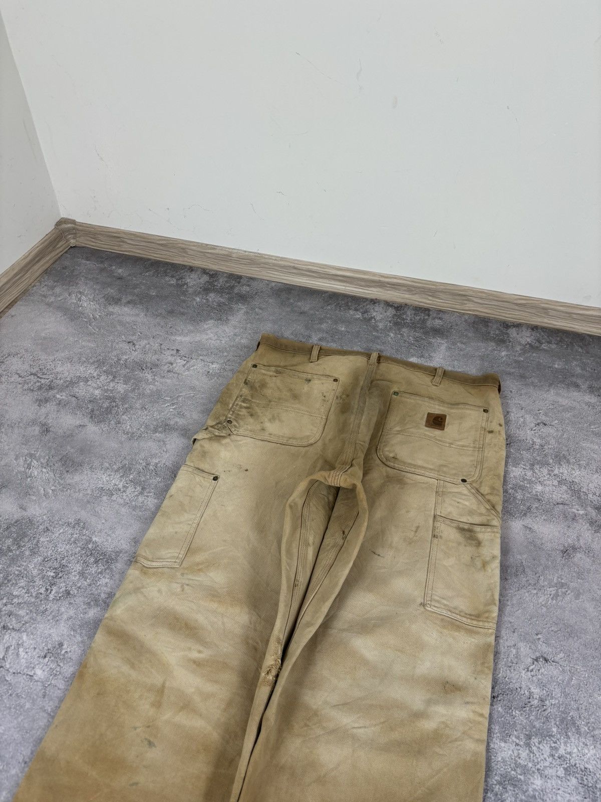 Carhartt Carhartt Men’s Double Knee Pants Jeans Faded USA Workwear Size US 36 / EU 52 - 18 Thumbnail