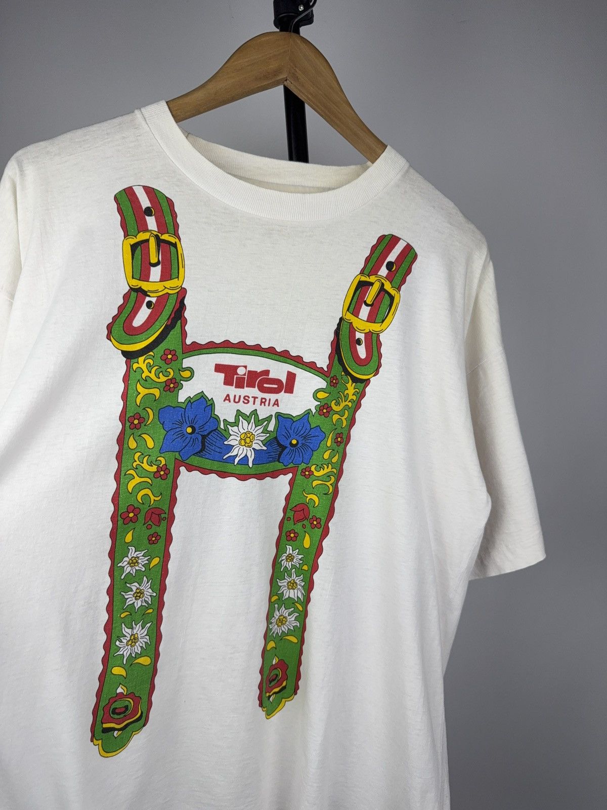 Vintage Vintage Retro Rare Traditional Style Tirol Austria T Shirt Size US L / EU 52-54 / 3 - 4 Thumbnail