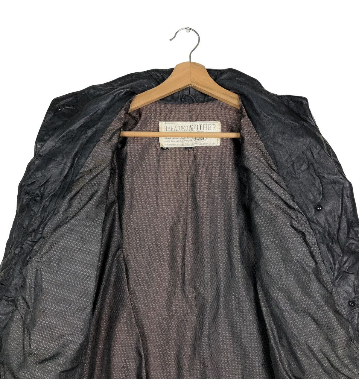 Vintage 🔥VINTAGE FLY LEATHER JACKET BONDAGE HARAJUKU MOTHER Size US M / EU 48-50 / 2 - 14 Thumbnail