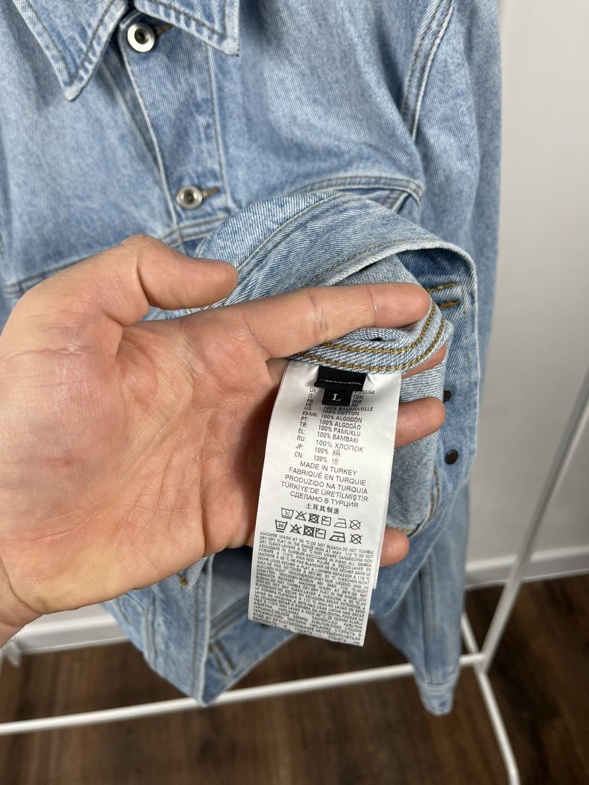 Diesel Diesel light blue denim trucker jacket size L classic fit Size US L / EU 52-54 / 3 - 11 Thumbnail