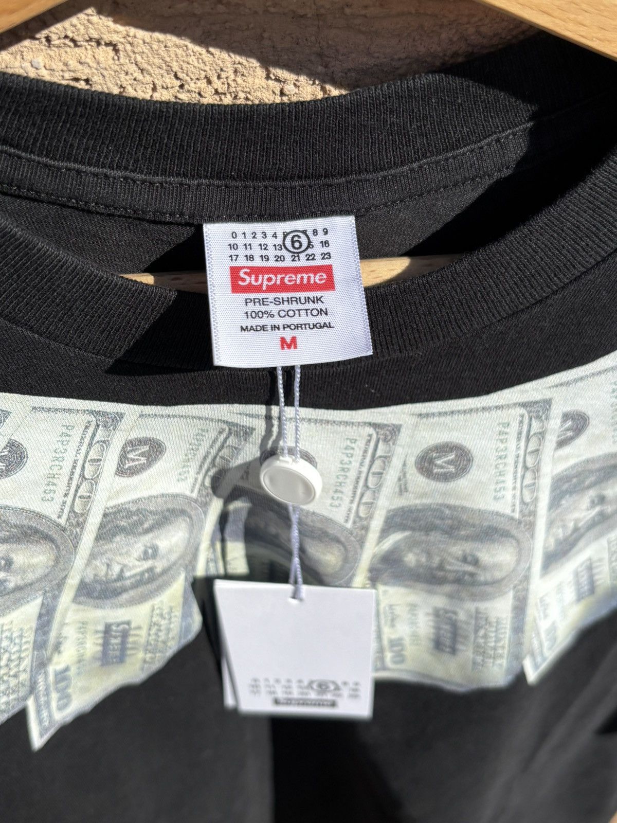 Maison Margiela × Supreme MM x Supreme money tee Size US M / EU 48-50 / 2 - 3 Thumbnail