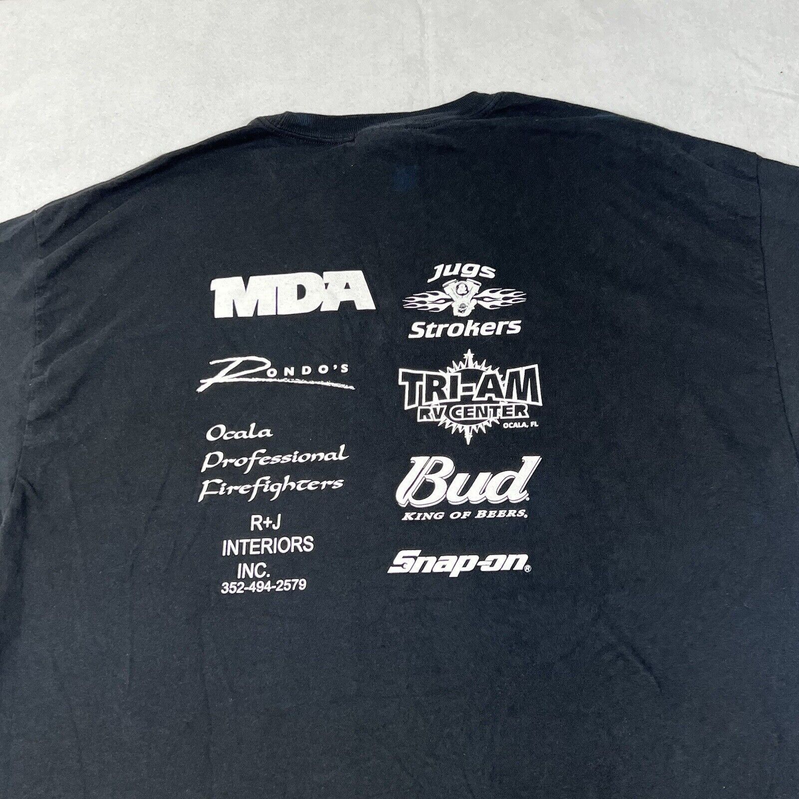 Hanes Vintage Ocala Bike Fest 2006 Black Short Sleeve Graphic Tee Size US XL / EU 56 / 4 - 11 Thumbnail
