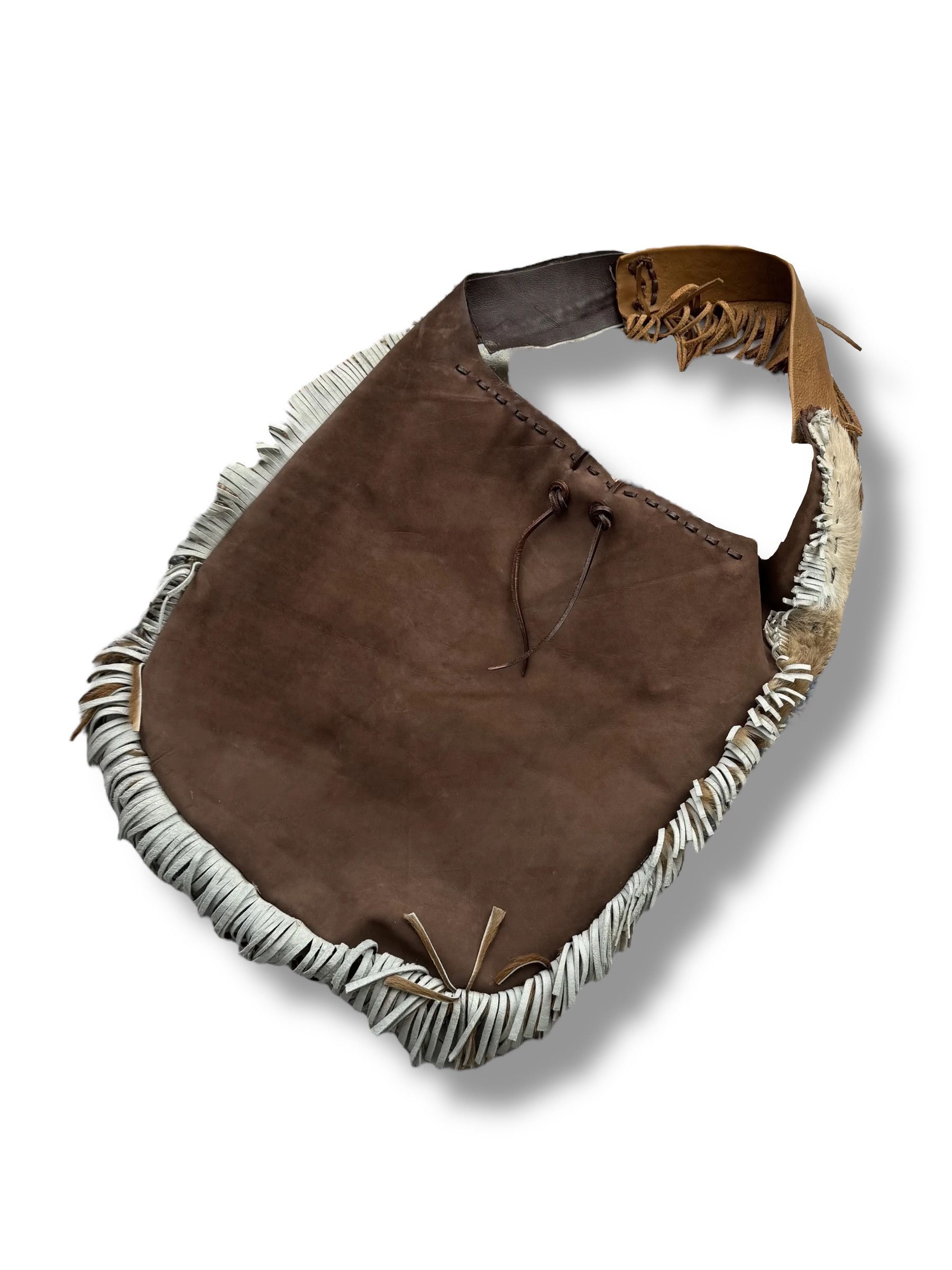 Genuine Leather Y2K Leather/Real Fur Bag(V110) Size ONE SIZE - 5 Thumbnail