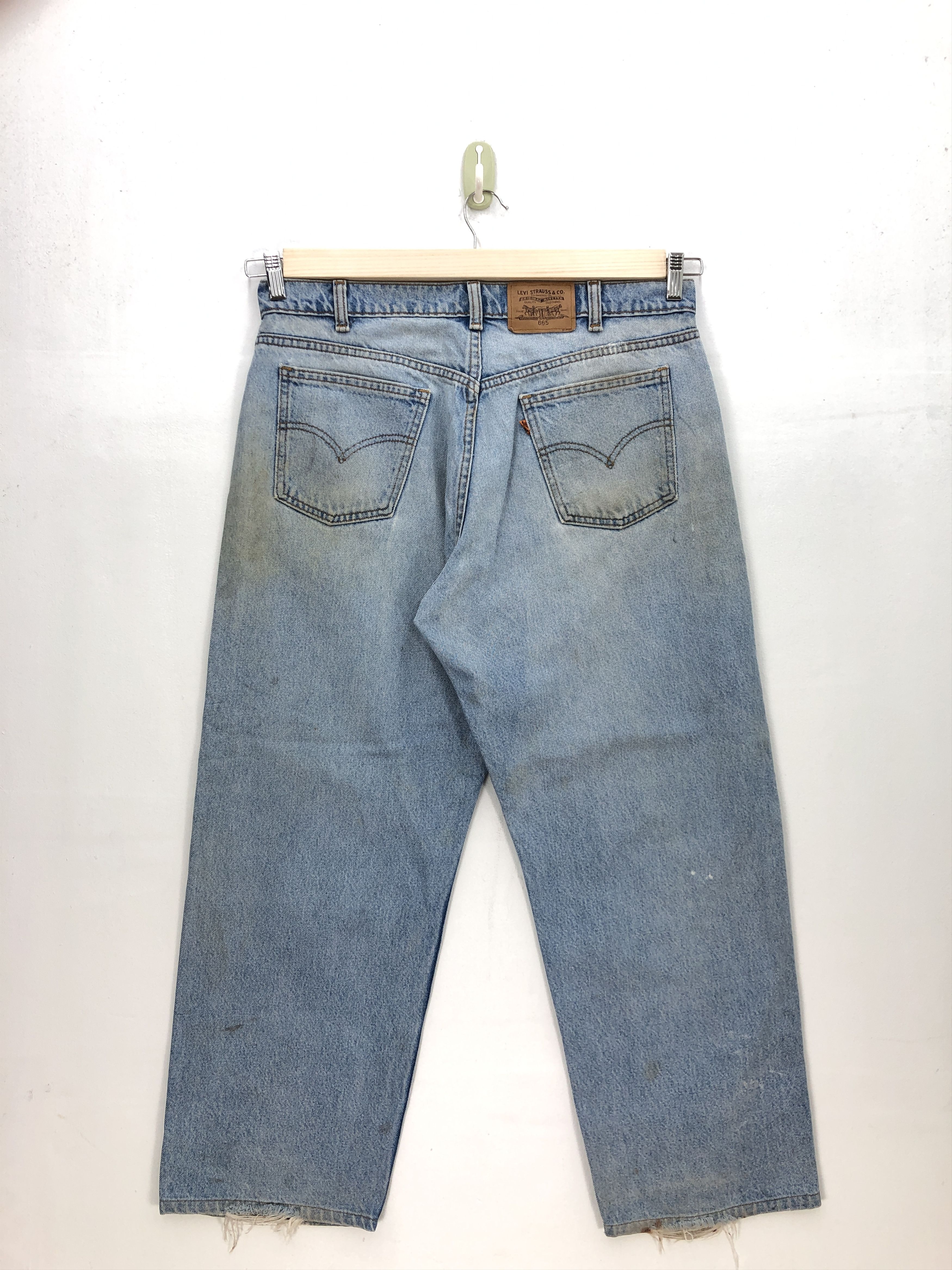 Levi's Vintage Levis Light Wash Jeans Orange Tab Levi's 665 Denim Size US 34 / EU 50 - 2 Thumbnail