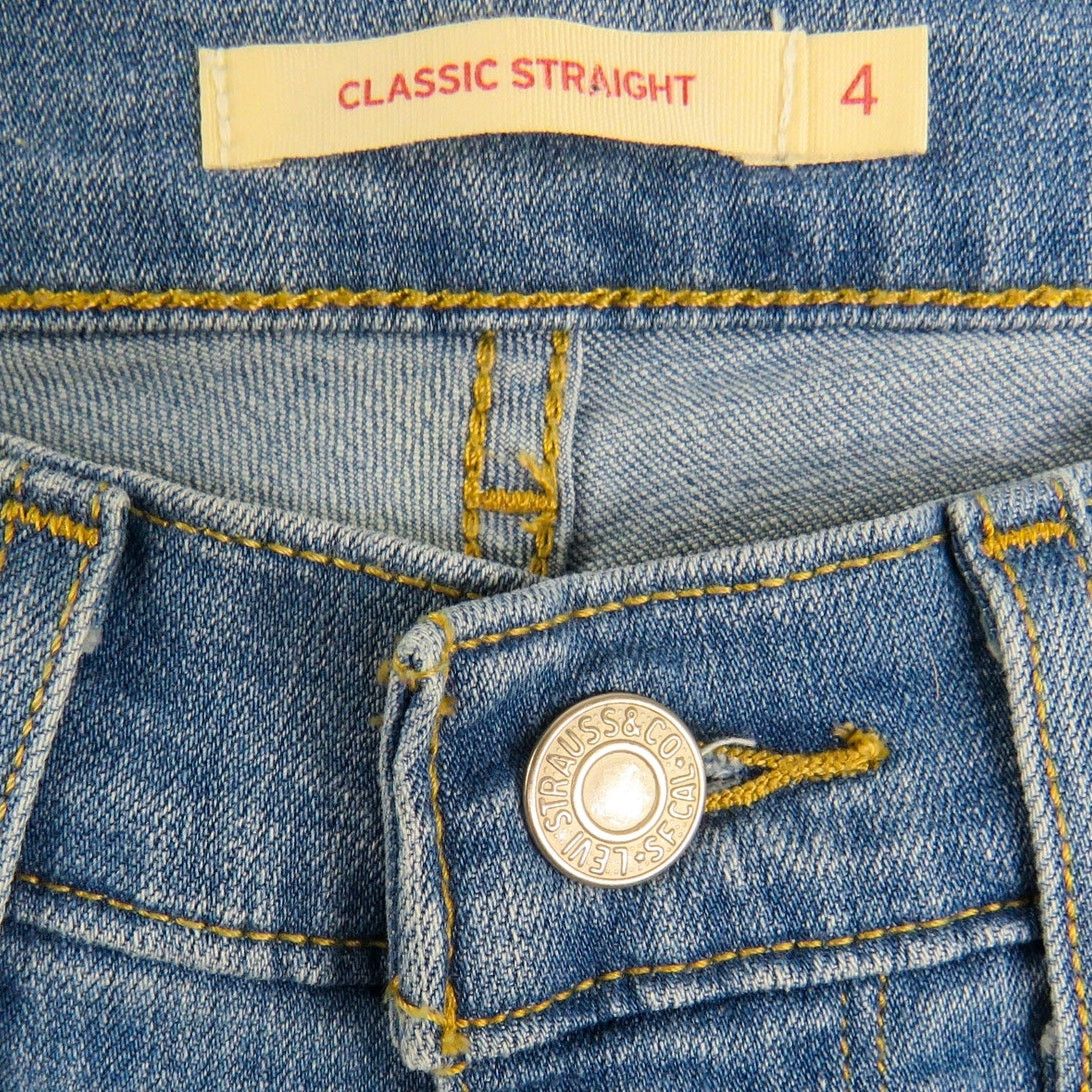 Levi's Levis Classic Straight Leg Jeans Size 4 Mid Rise Jeans 27" Size 27" / US 4 / IT 40 - 5 Thumbnail
