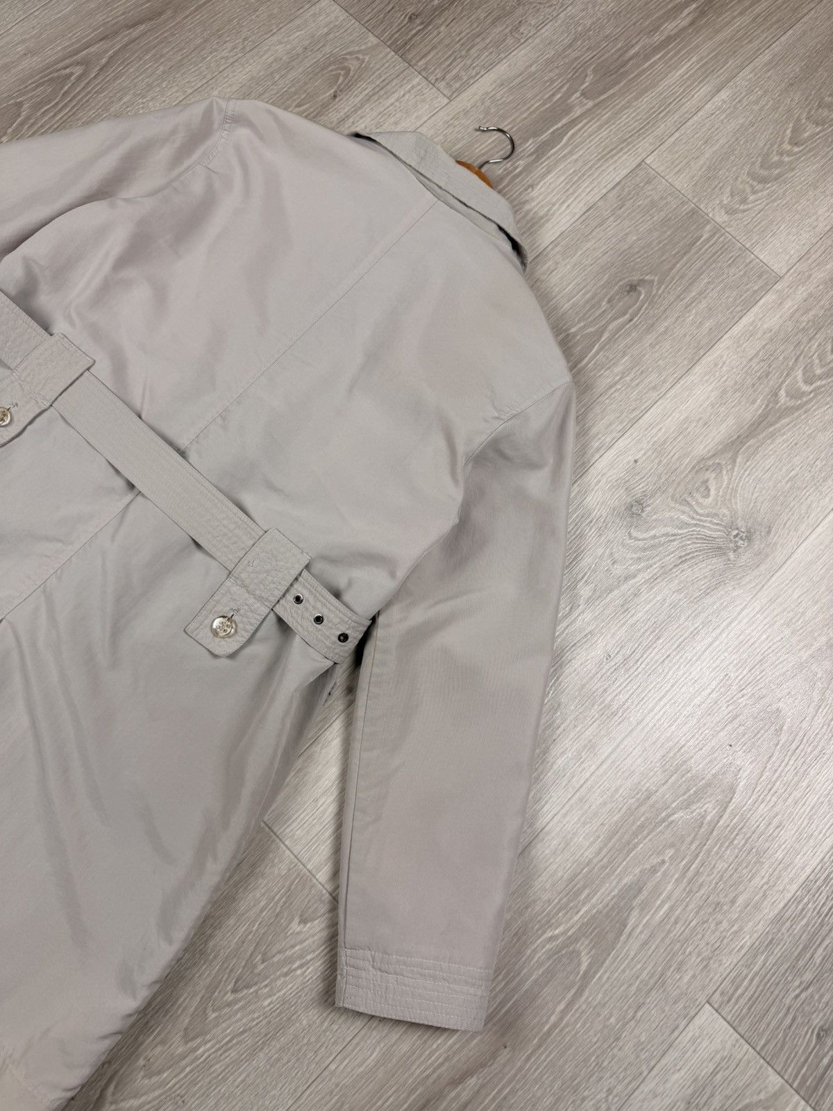 Armani Armani Jeans Double Breasted Trench Coat Jacket Belt Size L / US 10 / IT 46 - 11 Thumbnail