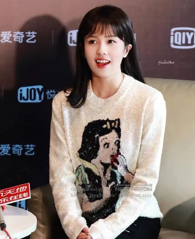 Gucci Gucci Beige Snow White sequin wool round-neck long-sleeved Size S / US 4 / IT 40 - 9 Thumbnail