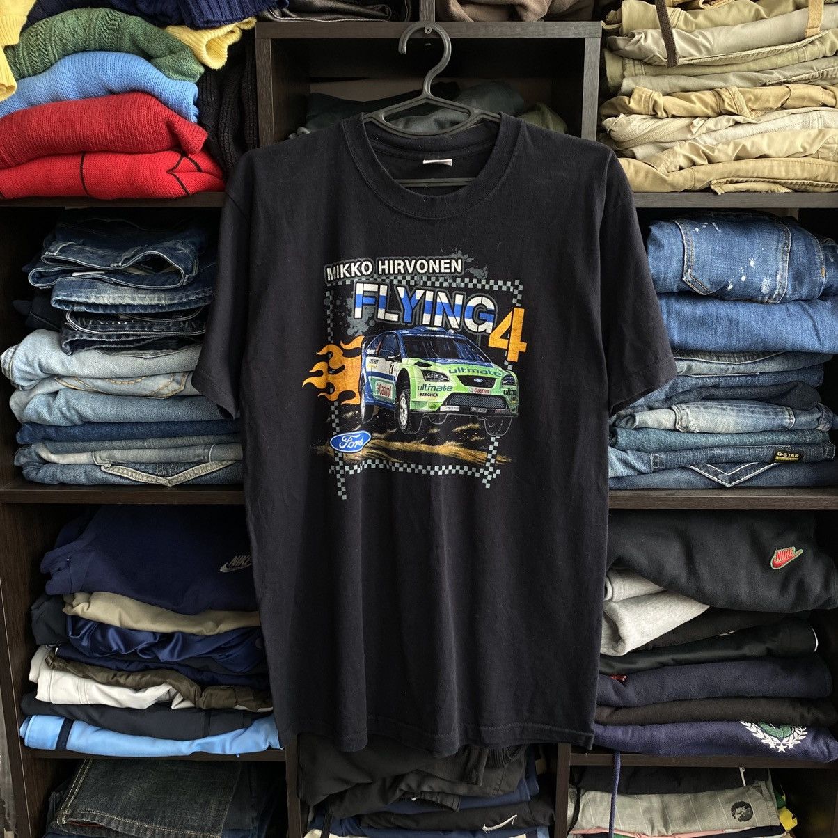 Ford Vintage Ford Mikko Hirvonen Big Logo Racing Nascar tee Size US M / EU 48-50 / 2 - 1 Thumbnail