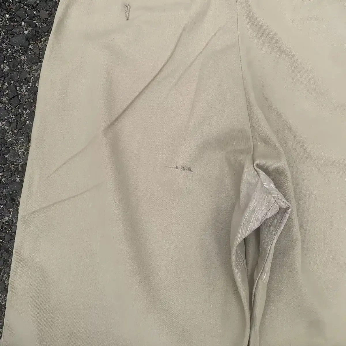 Dickies × Vintage VINTAGE DICKIES TROUSERS KHAKI BLANK TALON MADE IN U.S.A Size US 31 - 10 Thumbnail