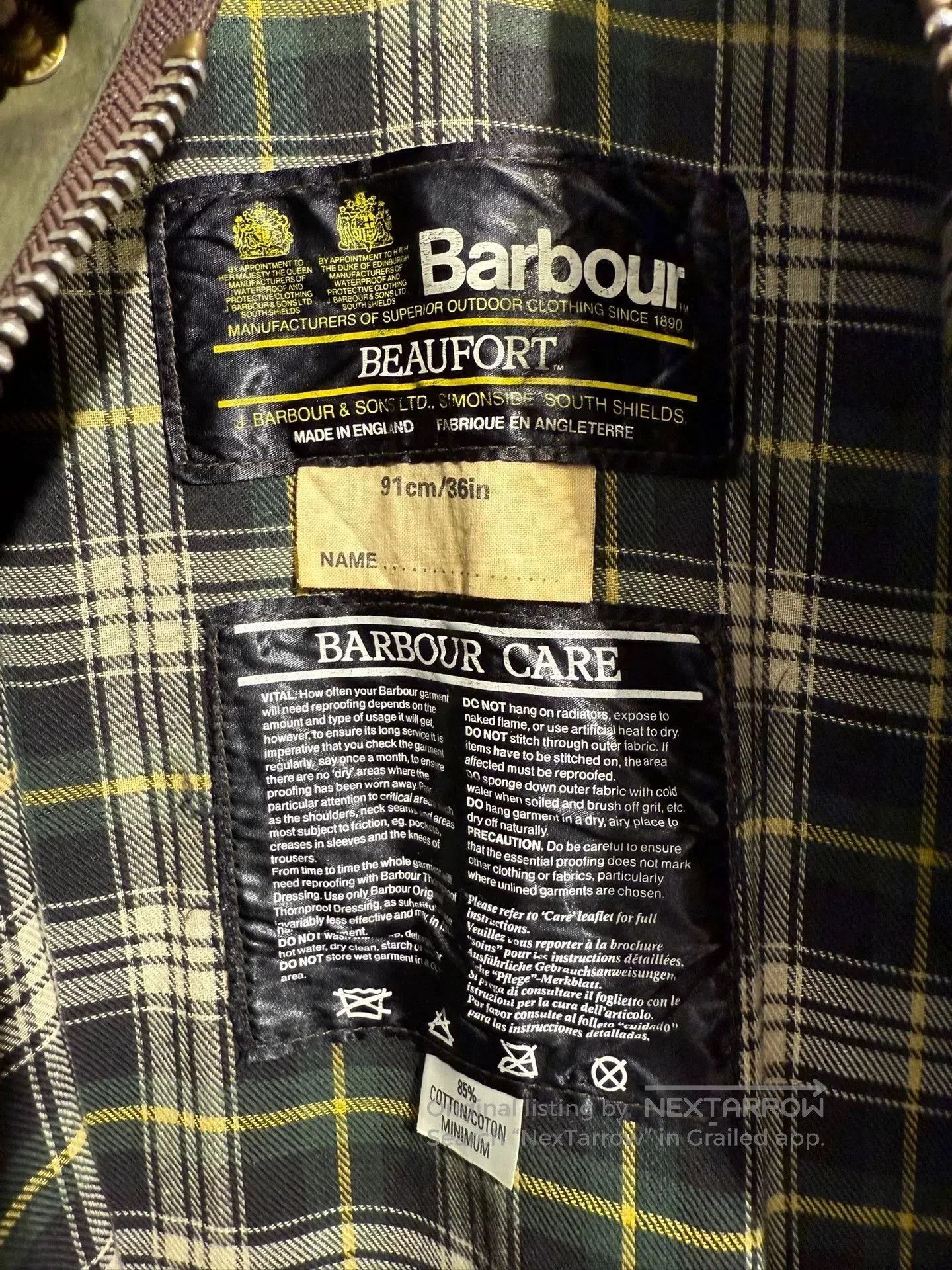 Barbour Barbour Beaufort Vintage Wax Jacket. Size US M / EU 48-50 / 2 - 4 Thumbnail