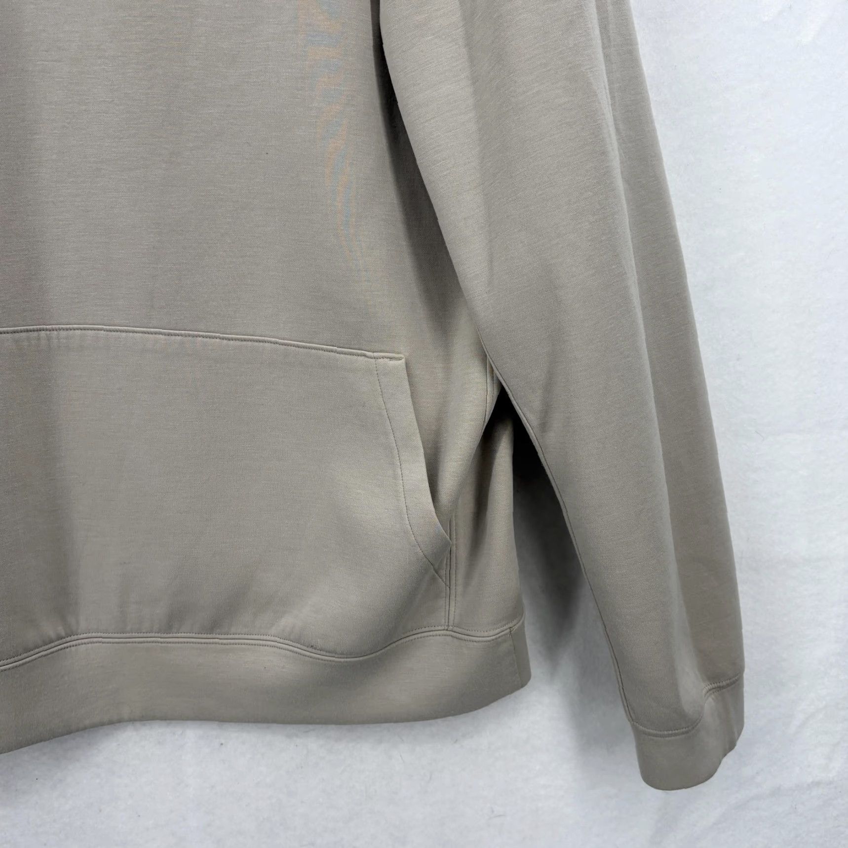 Abercrombie & Fitch VINTAGE Abercrombie YPB Hoodie Womens Large Beige Pullover Kangaroo Pocket Oversized Size L / US 10 / IT 46 - 3 Thumbnail