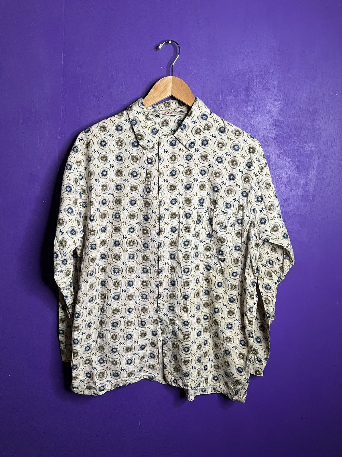 Vintage Vintage 60s BVD brand crown circle logos sanforized shirt | Grailed