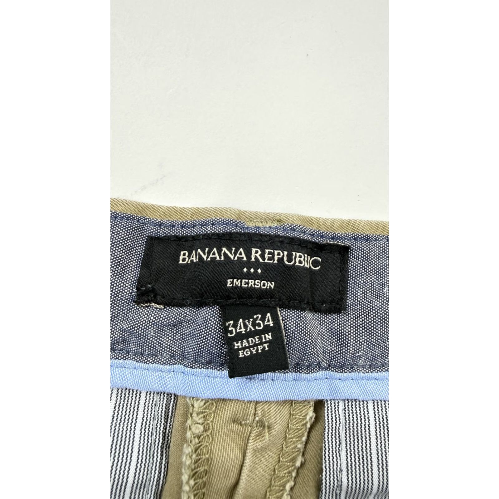 Banana Republic Banana Republic Emerson Pants Mens 34x34 Khaki Chino Straight Leg 100% Cotton Size US 34 / EU 50 - 5 Thumbnail