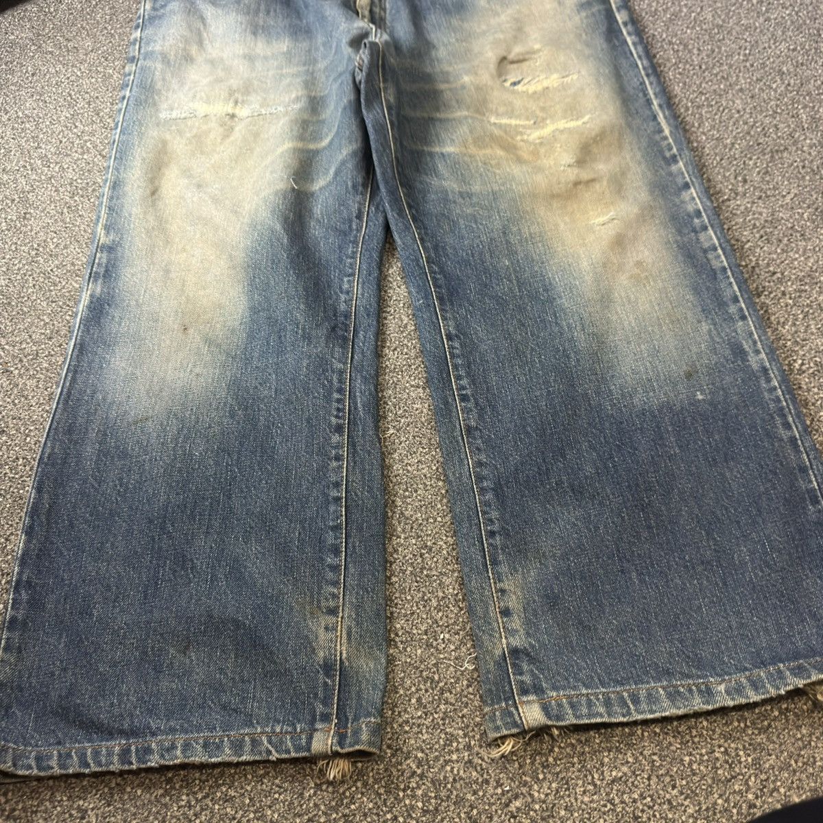 Big John 🔥🇯🇵 Vintage 80s Big Size Distressed Denim Size US 44 / EU 60 - 5 Thumbnail