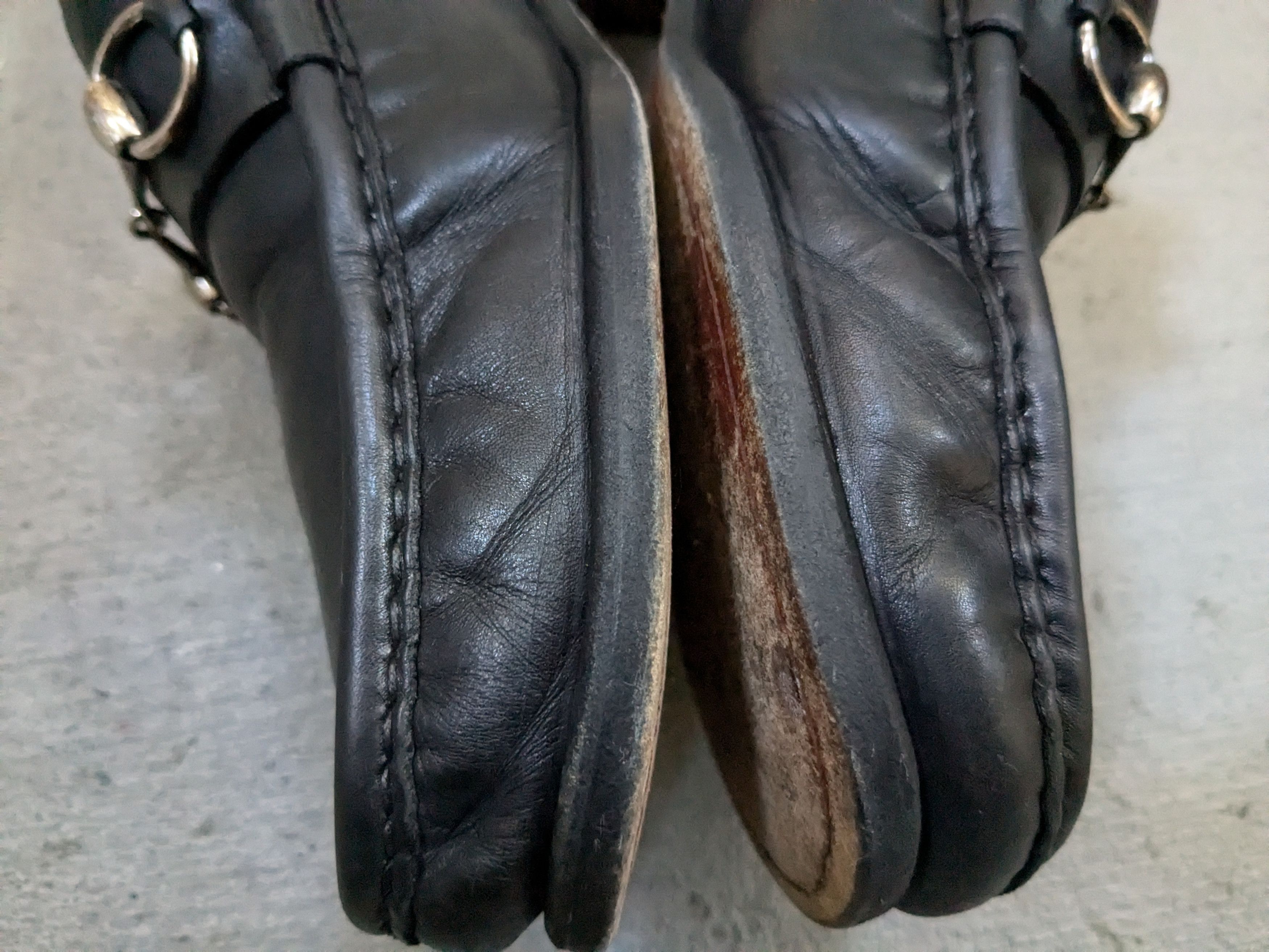 Gucci Gucci Horsebit Loafers Black Leather 10.5 Snaffle Slip On Size US 10.5 / EU 43-44 - 10 Thumbnail