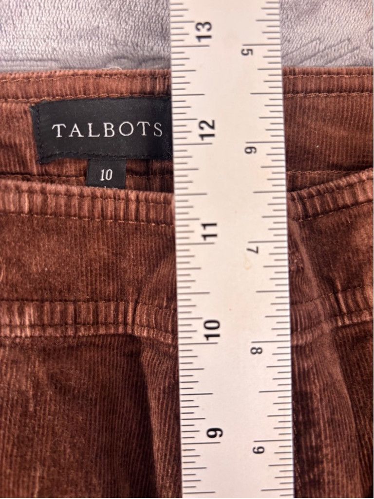 Talbots Women's Talbots Brown Corduroy Pants Size 10 Size 32" / US 10 / IT 46 - 5 Thumbnail