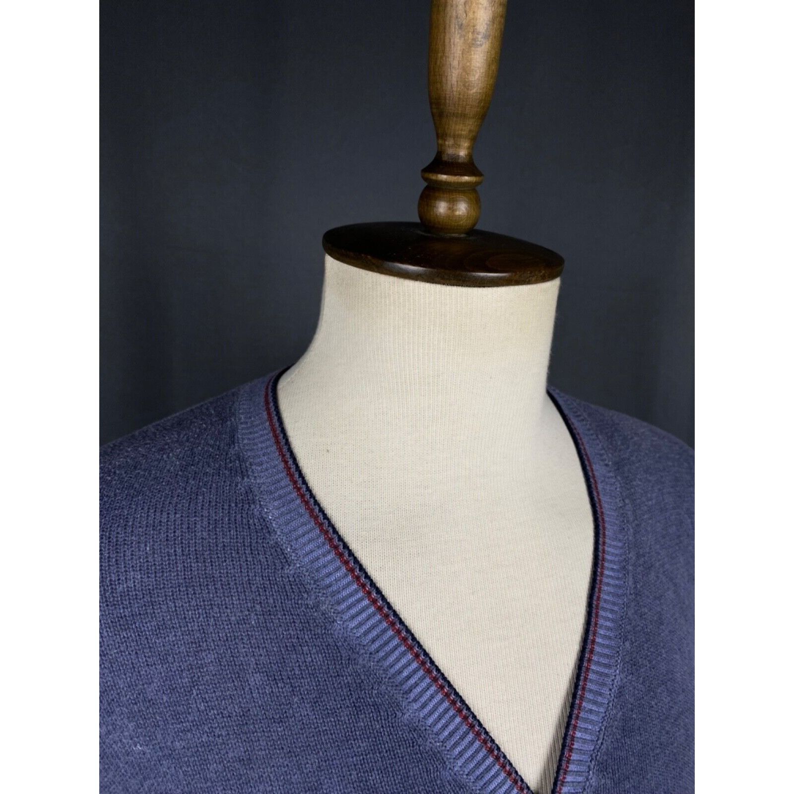 Moncler Moncler Men's Blue Garment Dyed Cardigan Sweater Size XL Size US XL / EU 56 / 4 - 6 Thumbnail