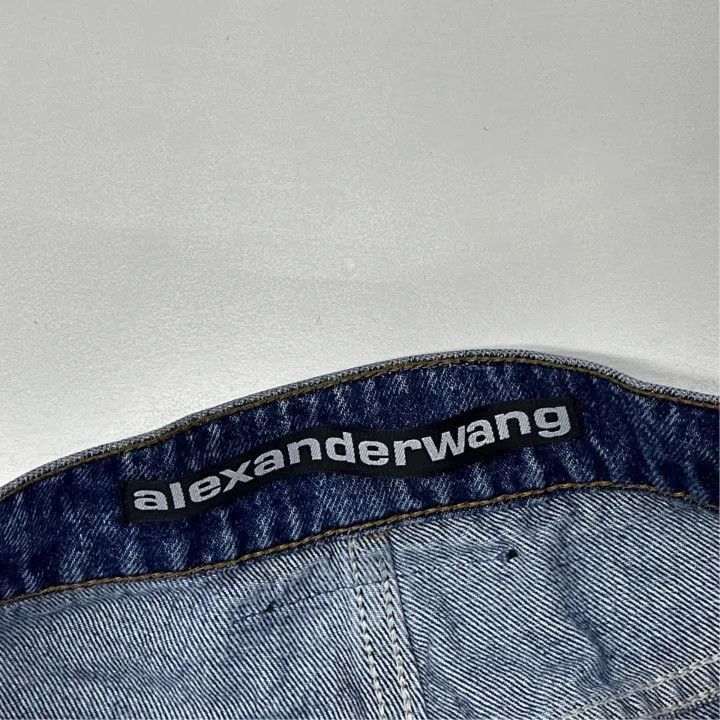Alexander Wang Alexander Wang SS23 Loose Crystal Cuffed Denim Pants - Size 24" / US 00 / IT 34 - 3 Thumbnail
