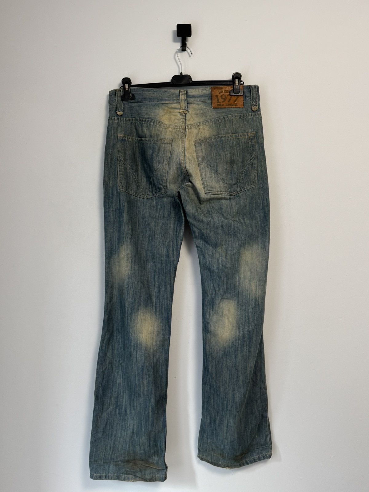 Dolce & Gabbana Vintage Dolce & Gabbana Distressed Faded Poem Denim Jeans Size US 33 - 13 Thumbnail