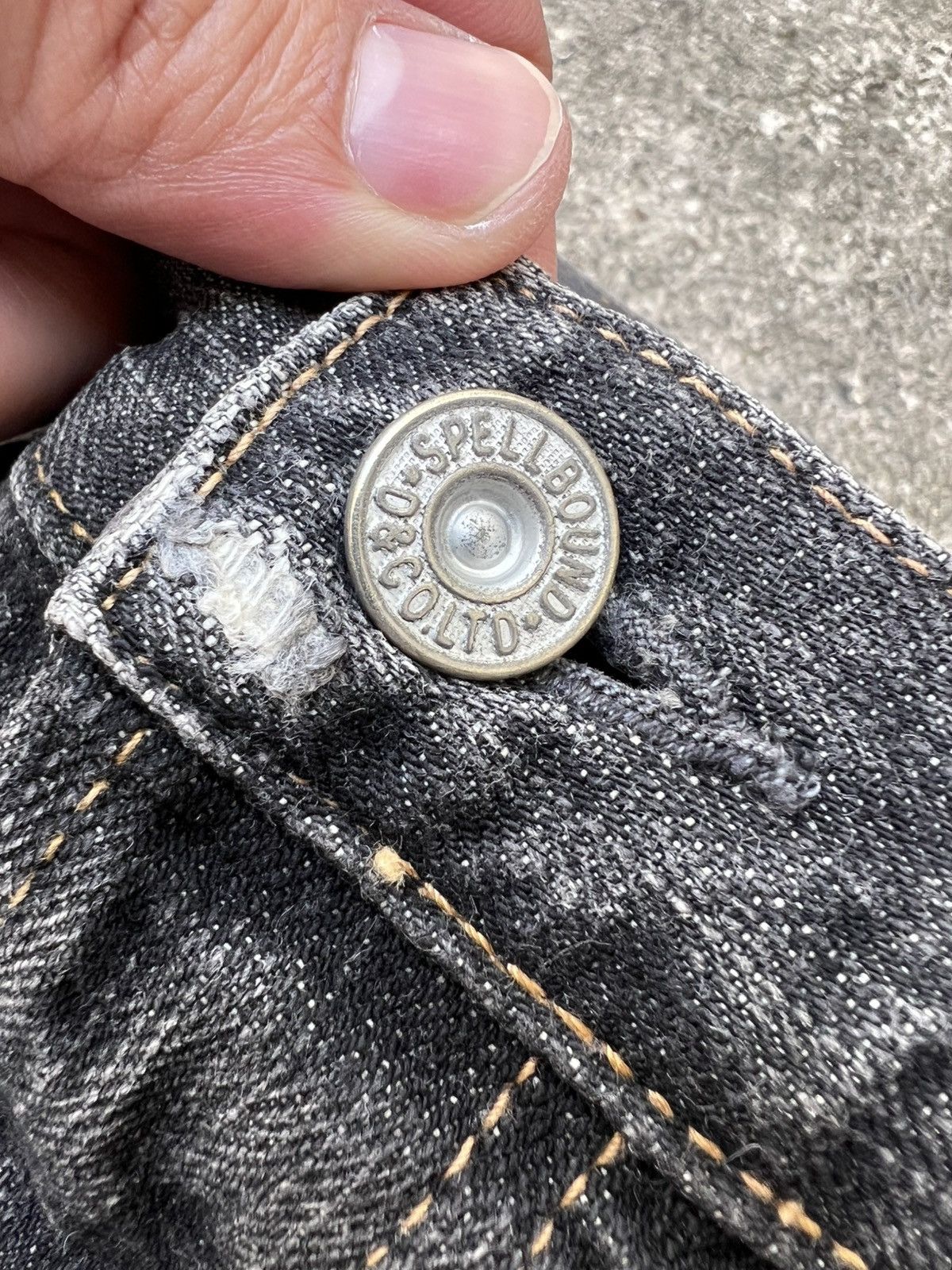 Spellbound Vintage 90’s Spellbound Mud Wash Jean #japan Size US 35 - 14 Thumbnail