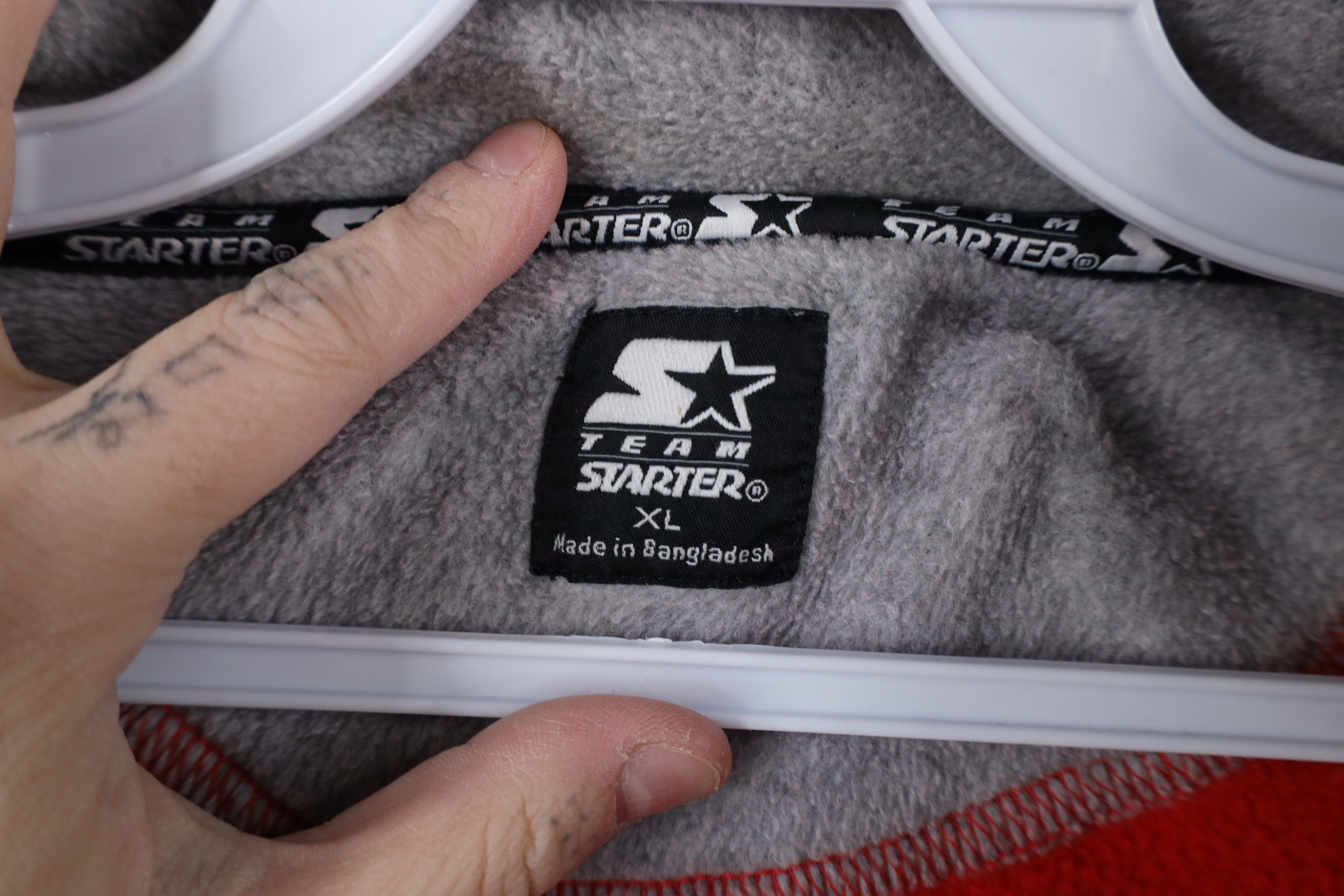Starter × Vintage Vintage 90s Starter Ohio State University Half Zip Sweater Size US XL / EU 56 / 4 - 10 Thumbnail