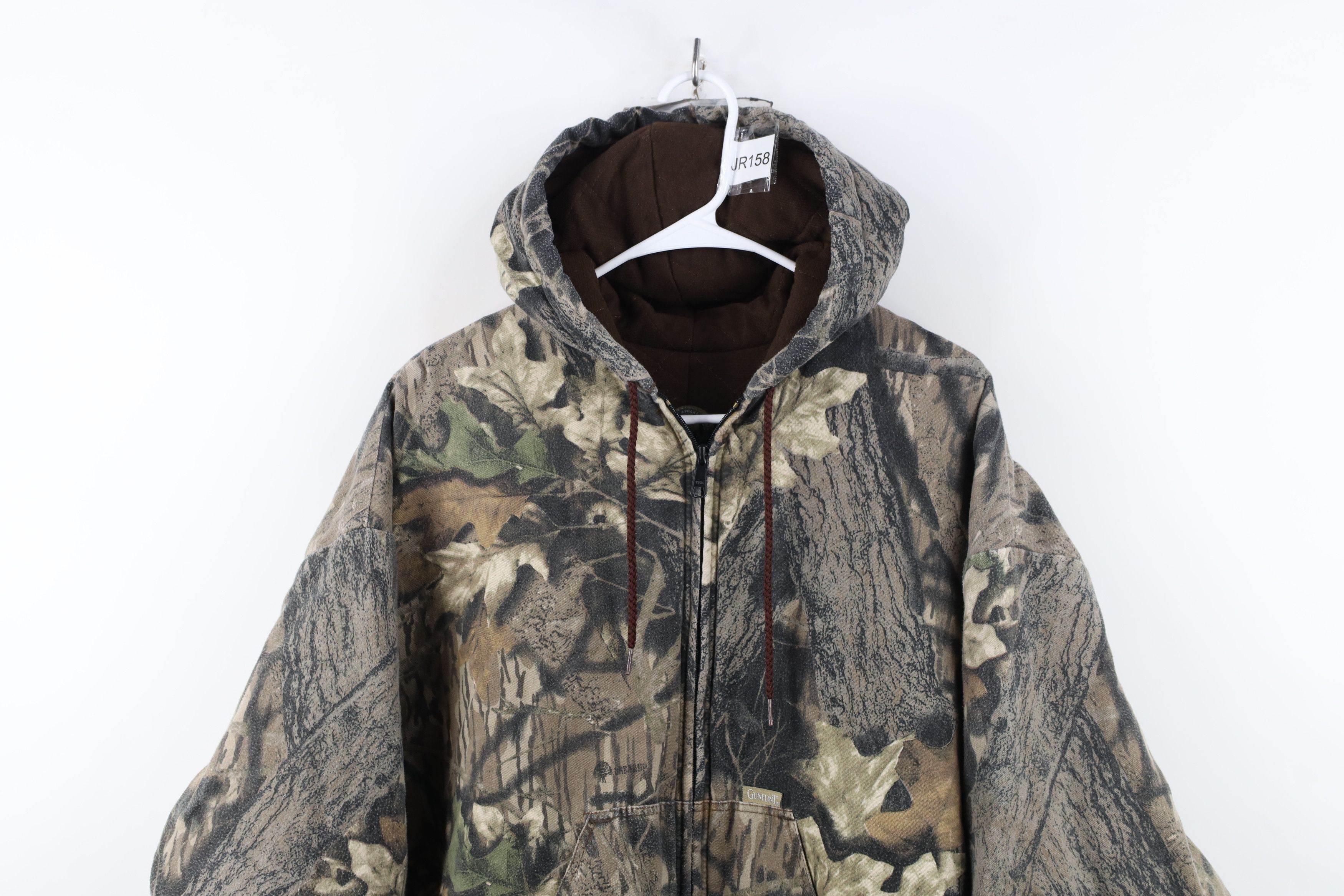 Vintage Vintage 90s Streetwear Camouflage Full Zip Hoodie Jacket USA Size US XXL / EU 58 / 5 - 2 Thumbnail