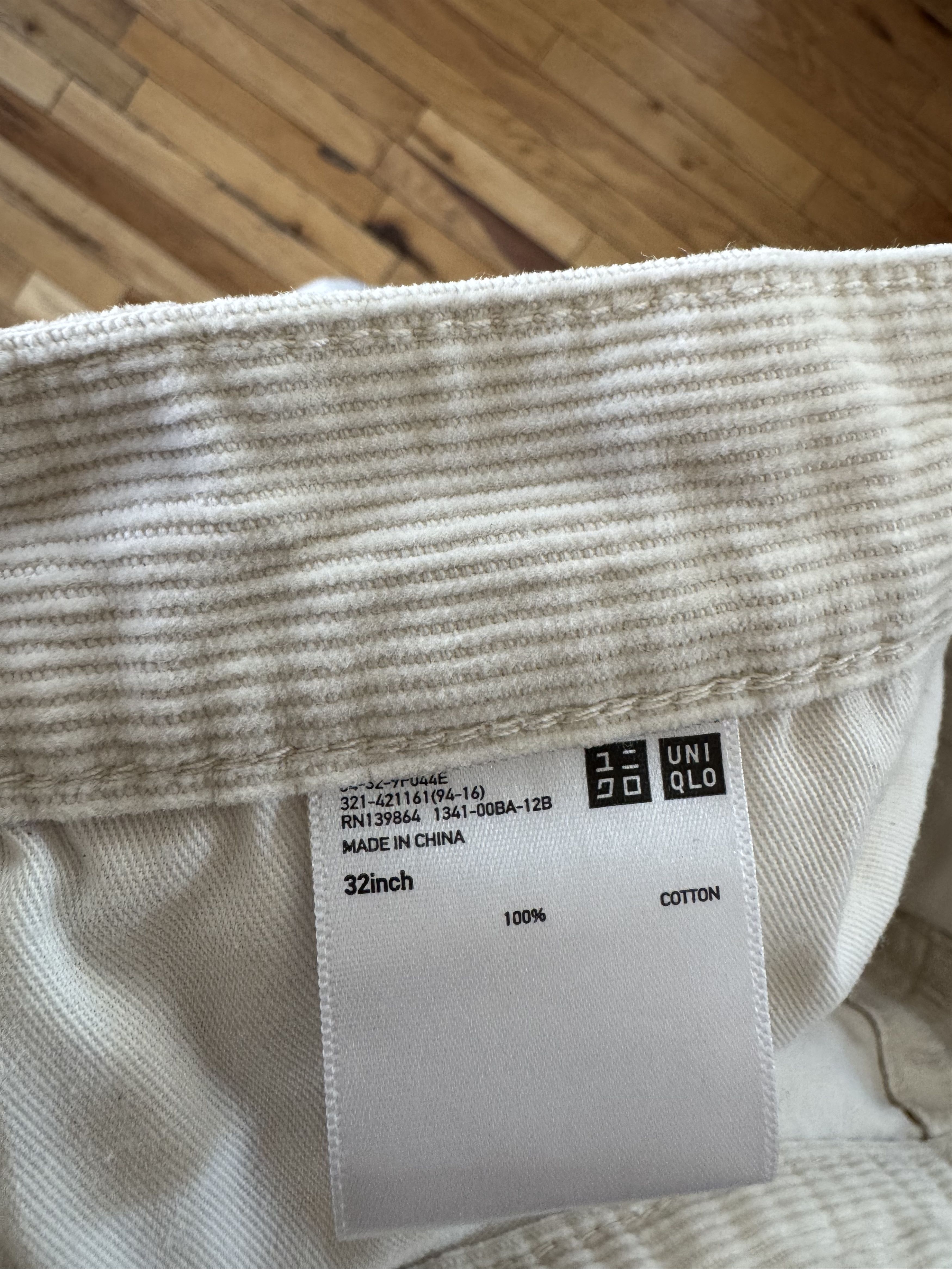 Lemaire × Uniqlo Uniqlo U (Lemaire) Off-White Corduroy Pants Size US 33 - 4 Thumbnail