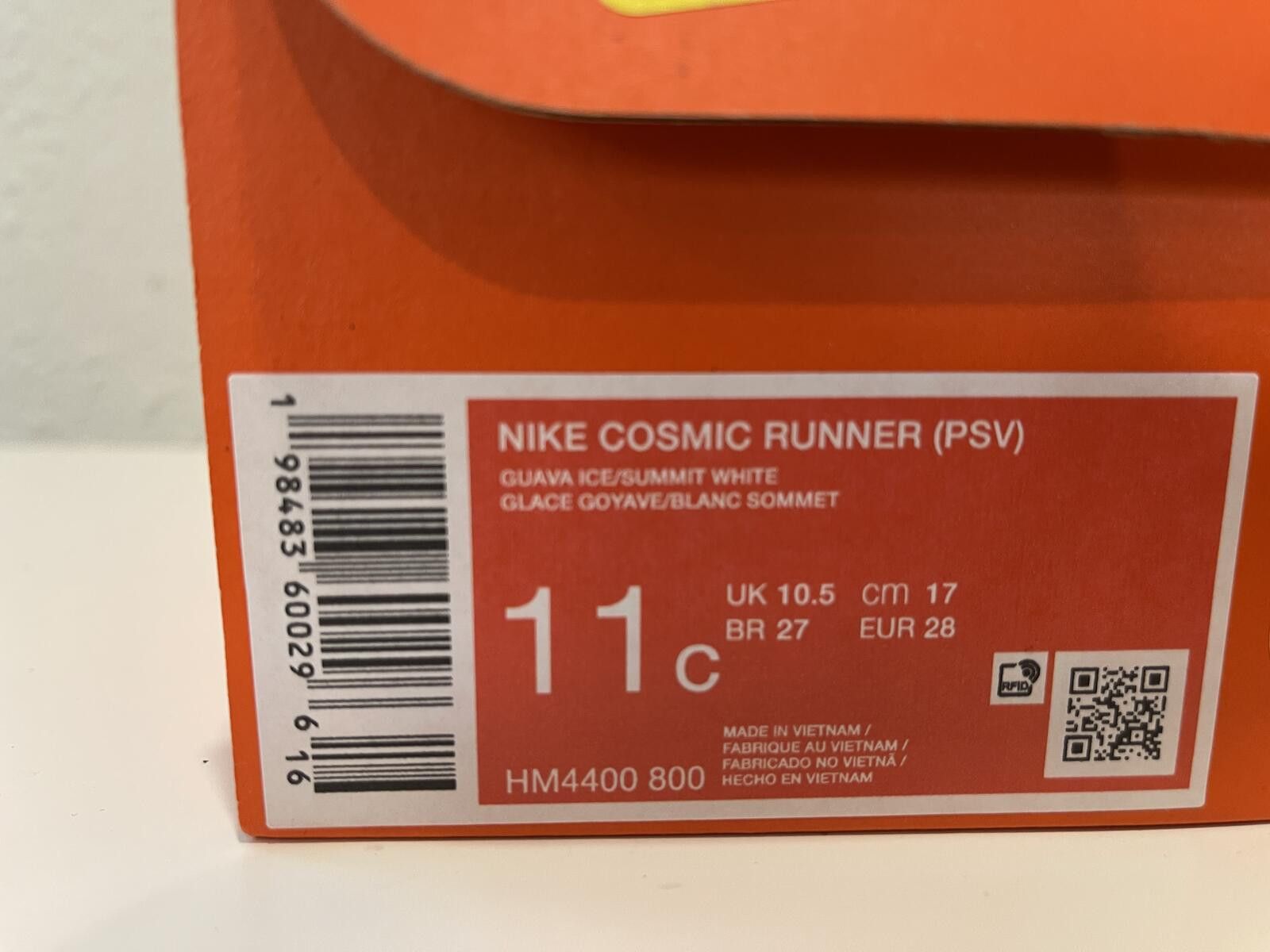 Nike Nike Cosmic Runner "Guava Ice/Orange Chalk/Summit White" Size US 11 / IT 41 - 7 Thumbnail