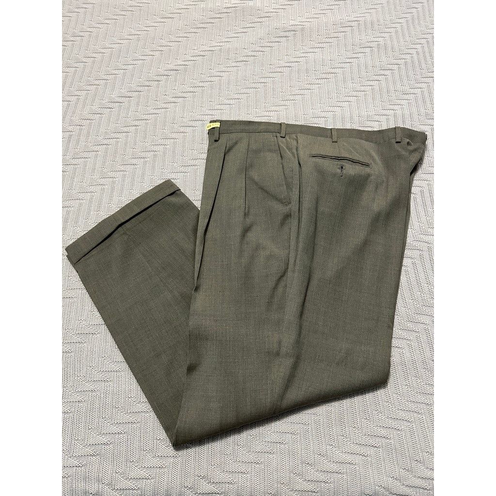 Luciano Barbera Luciano Barbera green brown dress pants size 40 Size US 40 / EU 56 - 1 Thumbnail