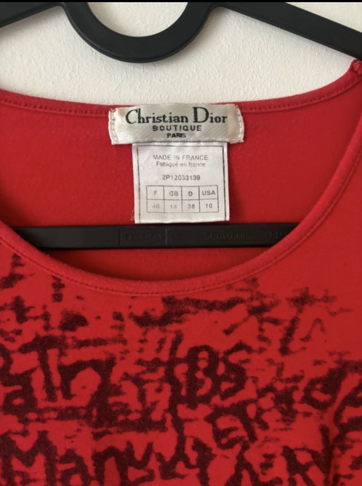 Designer × Vintage Rare Christian Dior Boutique top with cool print Size M / US 6-8 / IT 42-44 - 2 Thumbnail