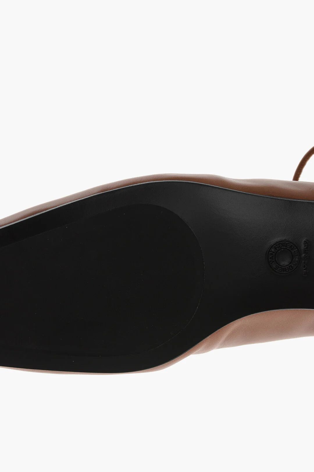 Dries Van Noten og1mm0426 Leather Lace-Up Mules in Brown Size US 6.5 / IT 36.5 - 3 Thumbnail