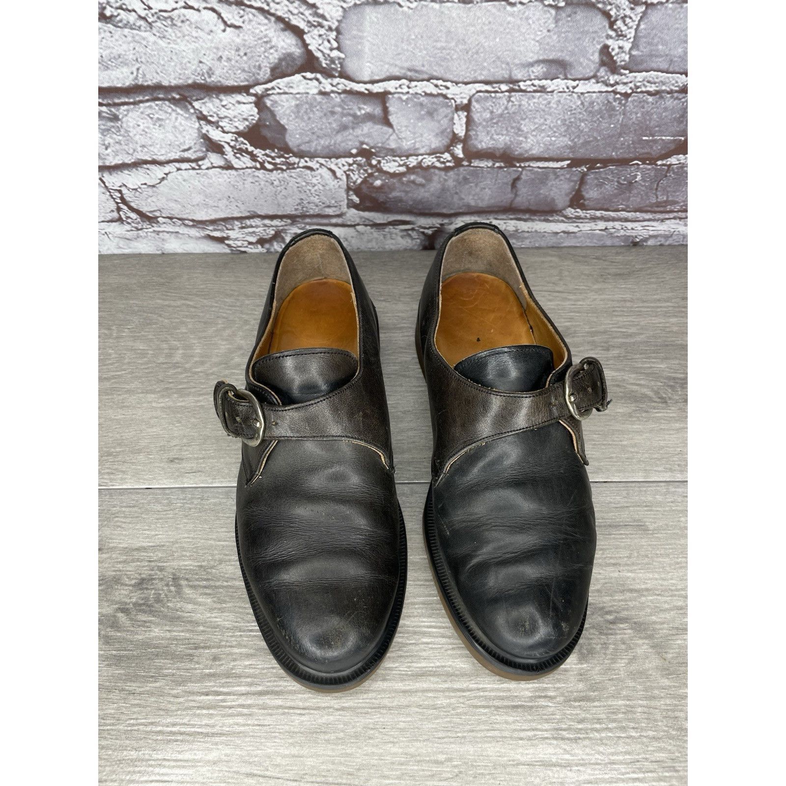Dr. Martens VTG Dr. Martens Brown Leather Monk Strap Loafer England Shoe Size US 5 / IT 35 - 17 Thumbnail