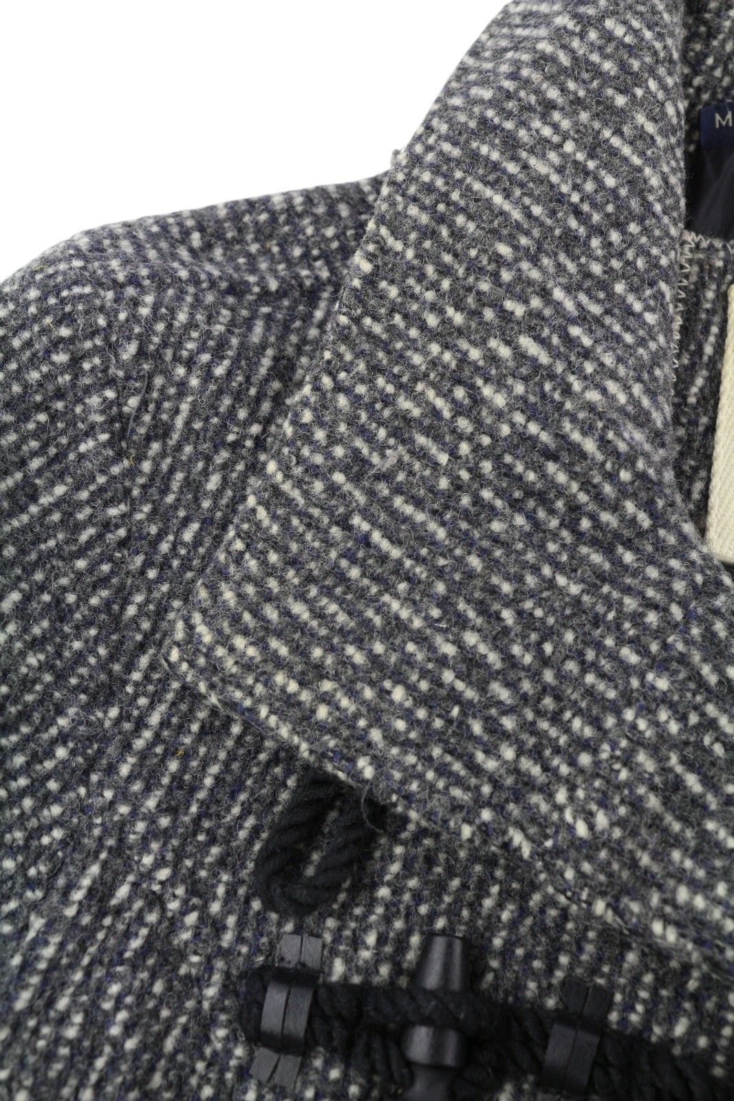Other M Melange Grey Toggles Wool Blend High Neck Coat 86463 Size M / US 6-8 / IT 42-44 - 9 Thumbnail