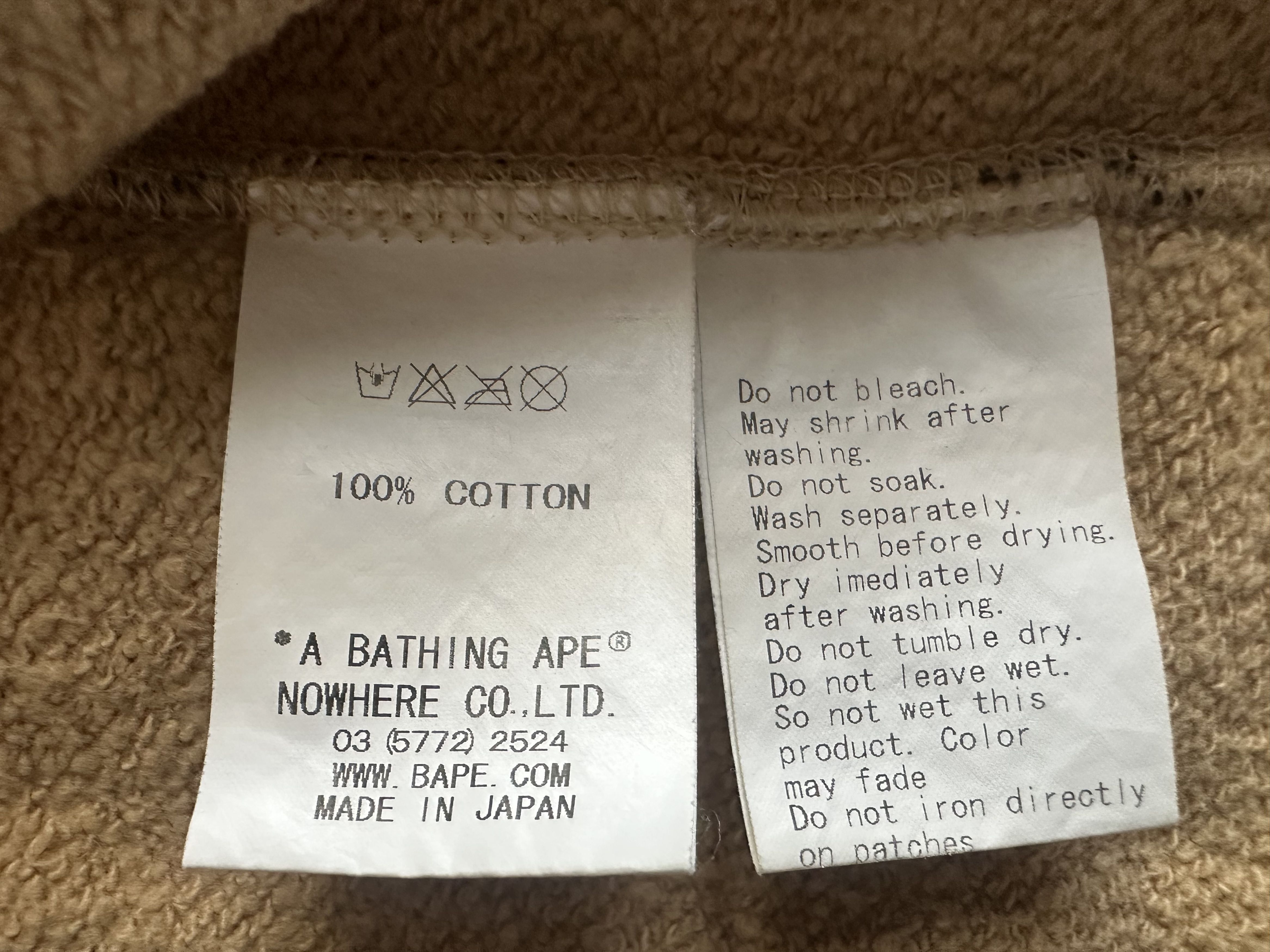 Bape A Bathing Ape Lukewarm Water full zip hoodie Size XXS / US 00 / IT 34 - 9 Thumbnail