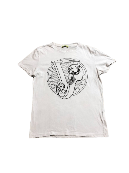 Versace Jeans Couture Luxury Versace Jeans Basic White Short Sleeve T-Shirt Size M Size US M / EU 48-50 / 2 - 1 Thumbnail
