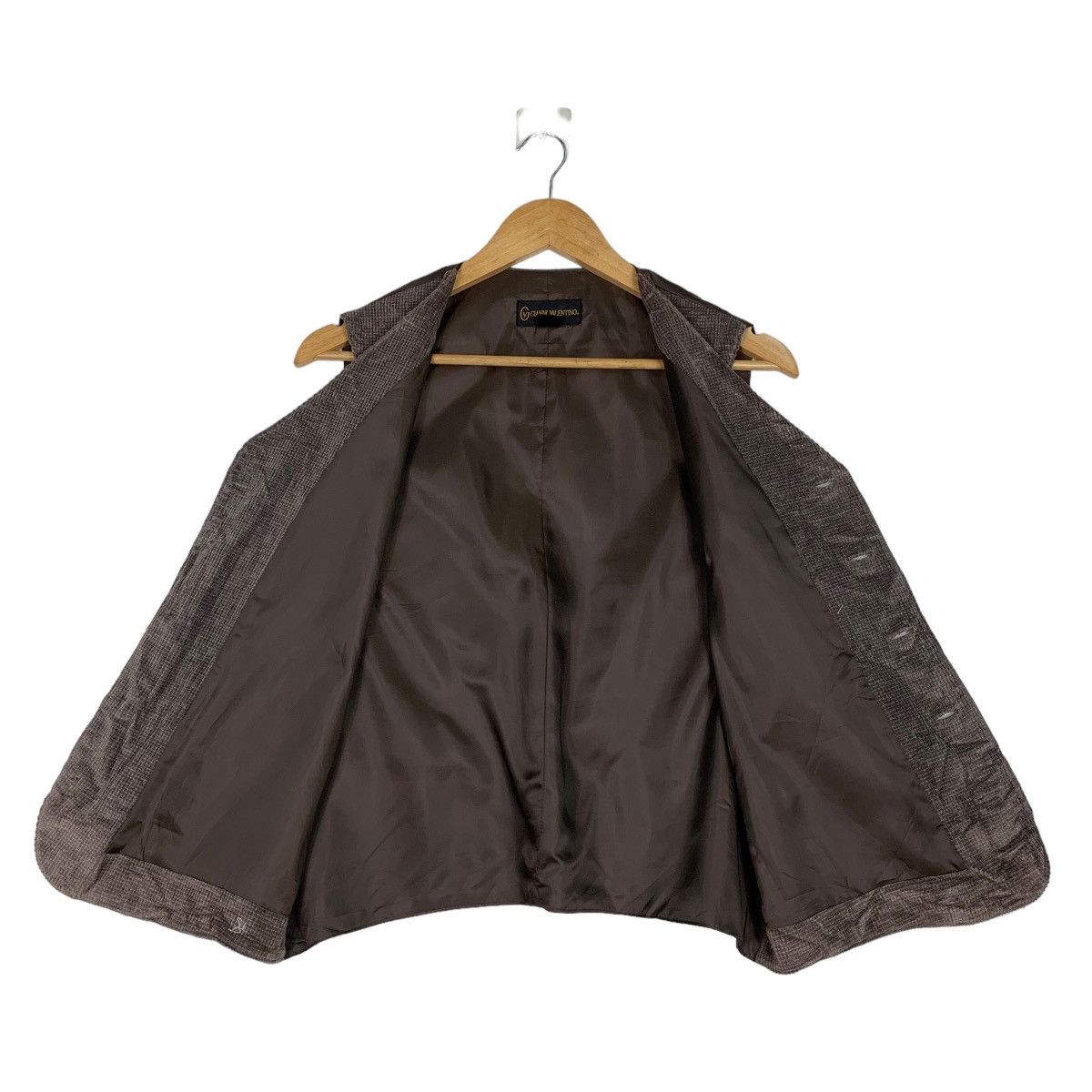 Gianni Valentino GIANNI VALENTINO Dark Brown Vest Suit Jacket #1033-C46 Size US M / EU 48-50 / 2 - 11 Thumbnail