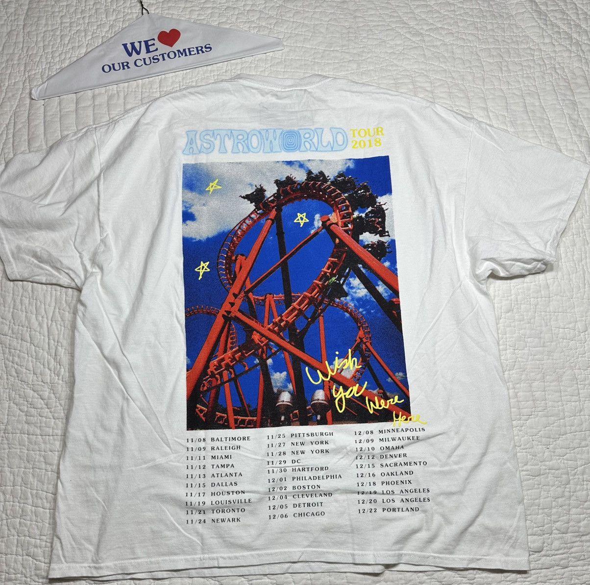 Travis Scott Travis Scott Roller Coaster Tee Astroworld Tour/2XL Size US XXL / EU 58 / 5 - 2 Thumbnail
