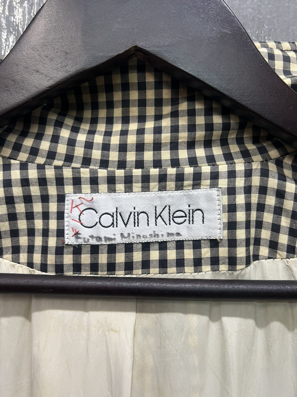 Calvin Klein Calvin Klein Plaid Long Coat Size S / US 4 / IT 40 - 9 Thumbnail