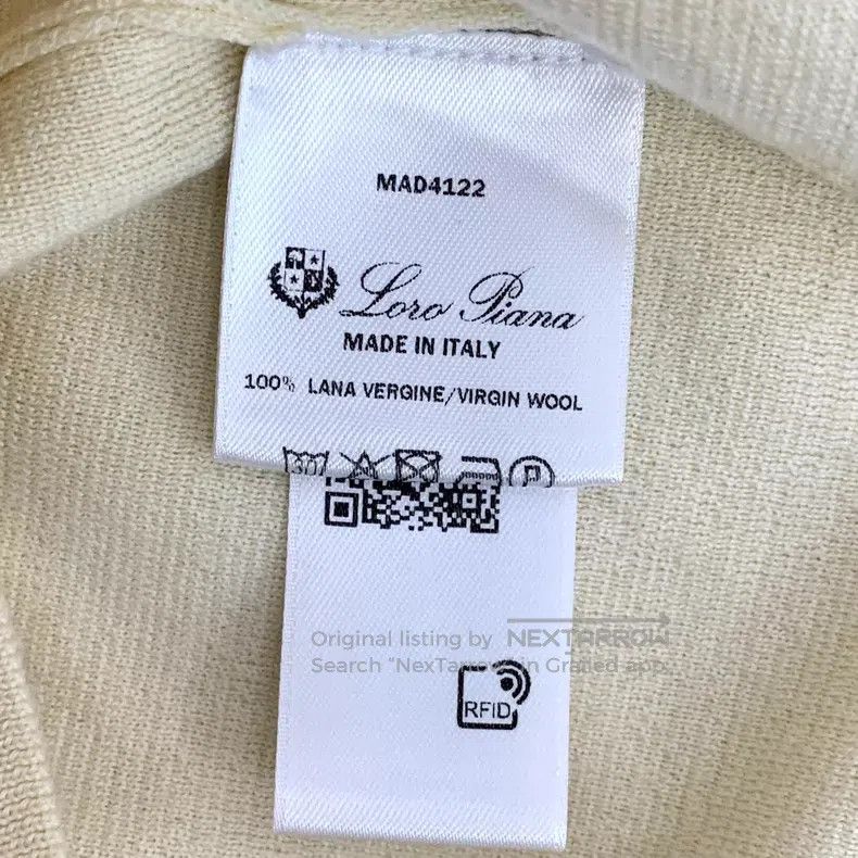 Loro Piana Loro Piana 24 Model Beige Wool Collar Long Sleeve Knitted Size US XL / EU 56 / 4 - 6 Thumbnail