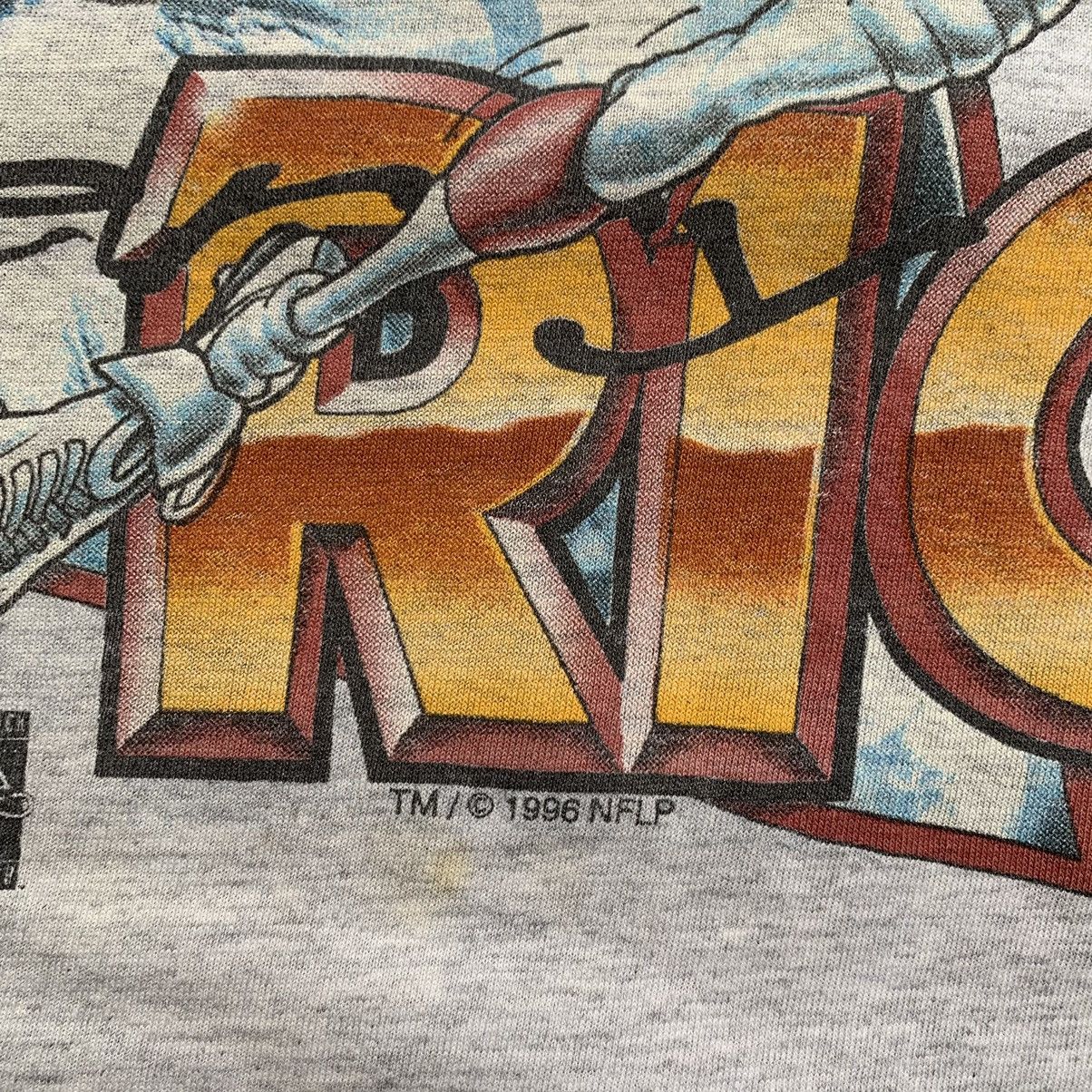 NFL × Vintage Sick Rare! Vintage 1996 Jerry Rice Cartoon T-Shirt Size US L / EU 52-54 / 3 - 7 Thumbnail