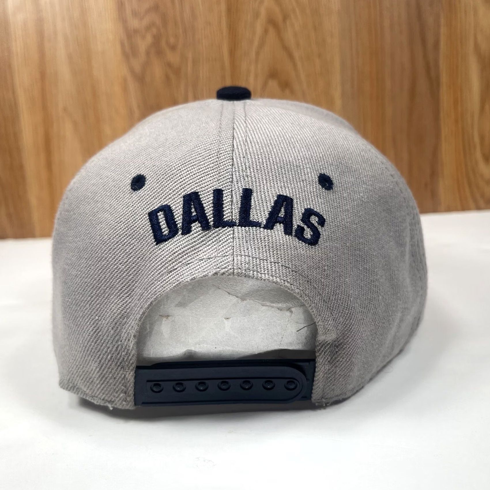 Vintage Dallas AS Adult Adjustable StrapBack Flat Bill Hat Cap One Size Fits All Gray Size ONE SIZE - 5 Thumbnail