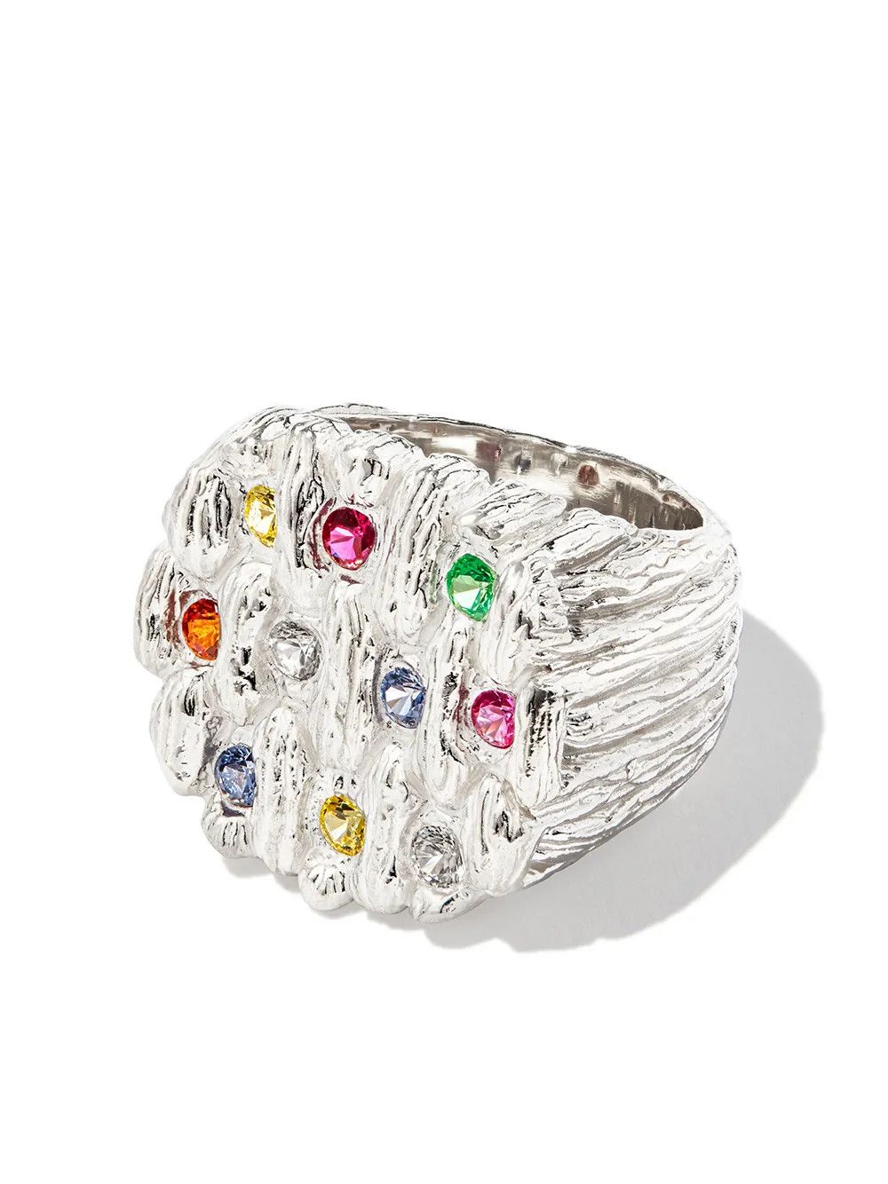 Bleue Burnham o1mle0325 Size: R / Unisex Woven Roots Signet Ring Size ONE SIZE - 1 Thumbnail