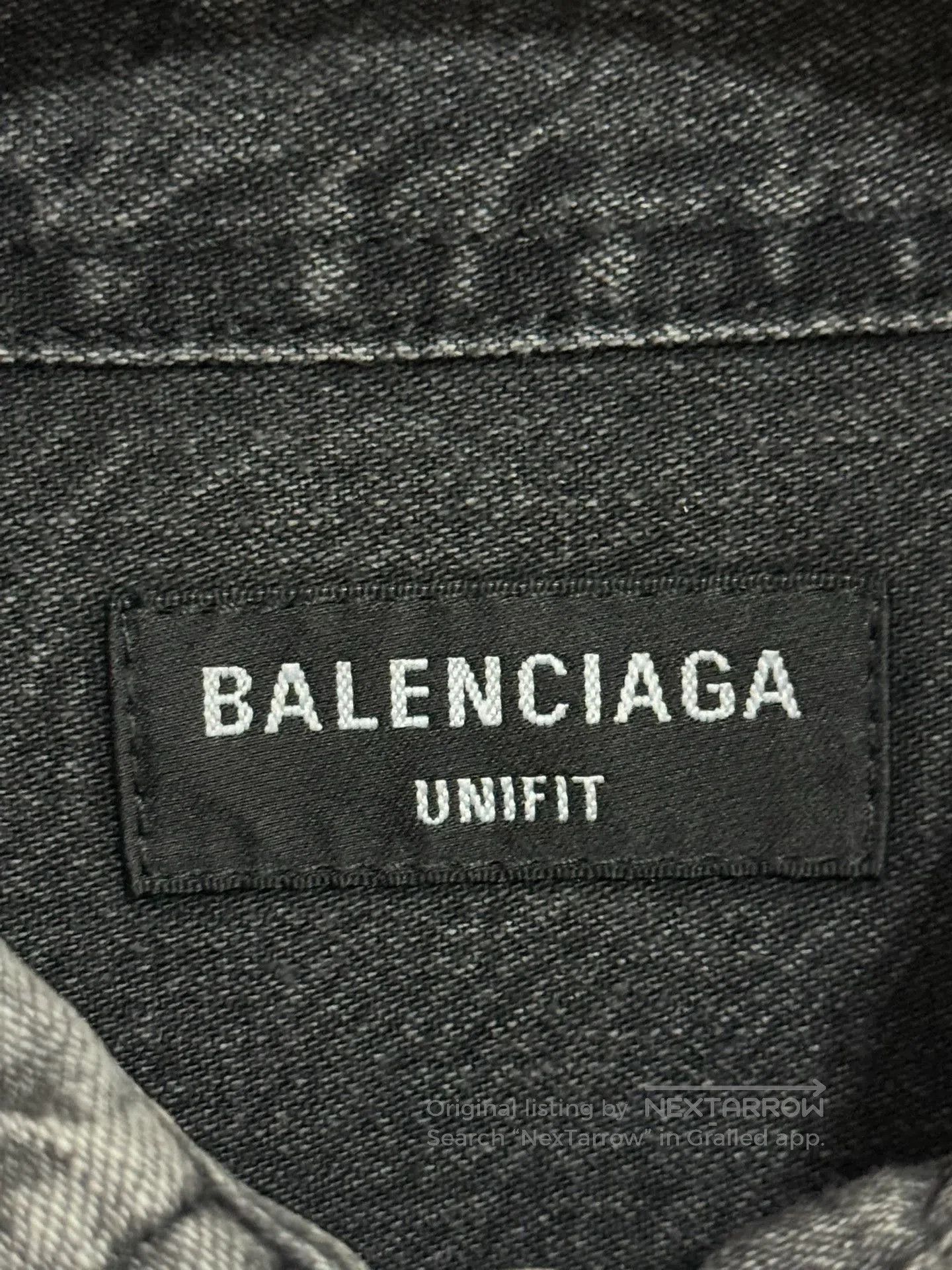 Balenciaga Balenciaga Embroidered Logo Distressed Shirt. Size US M / EU 48-50 / 2 - 3 Thumbnail