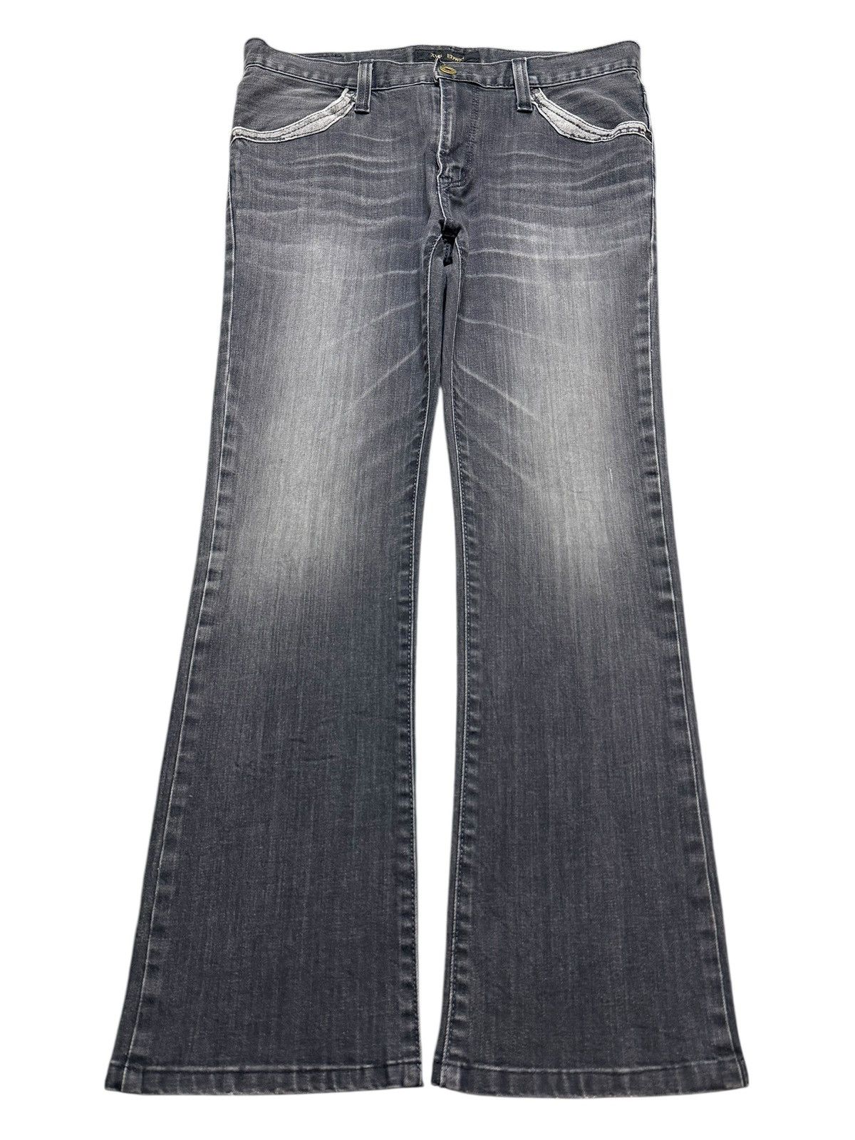 Edwin Edwin Exclusive Vintage XV Faded Wash Whisker Wide Leg Flare Size US 32 / EU 48 - 1 Thumbnail