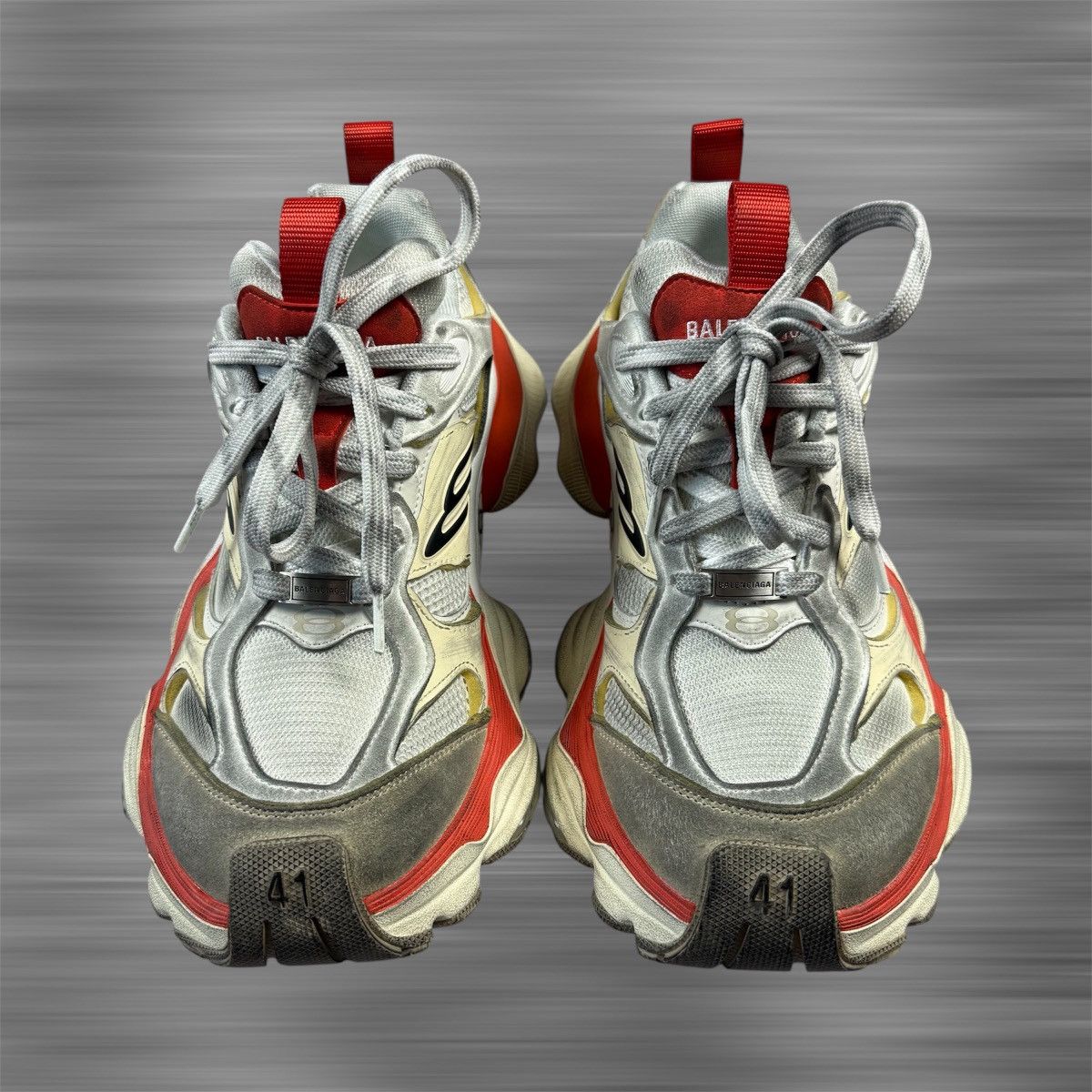 Balenciaga Balenciaga Cargo Distressed ‘Red/White’ Shoes Size US 9.5 / EU 42-43 - 2 Thumbnail