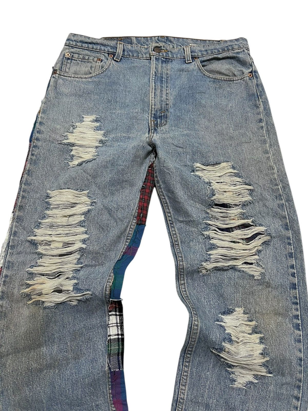 Levi's 90s Levis 505 patchwork flannel Regular denim pants Size US 34 / EU 50 - 7 Thumbnail