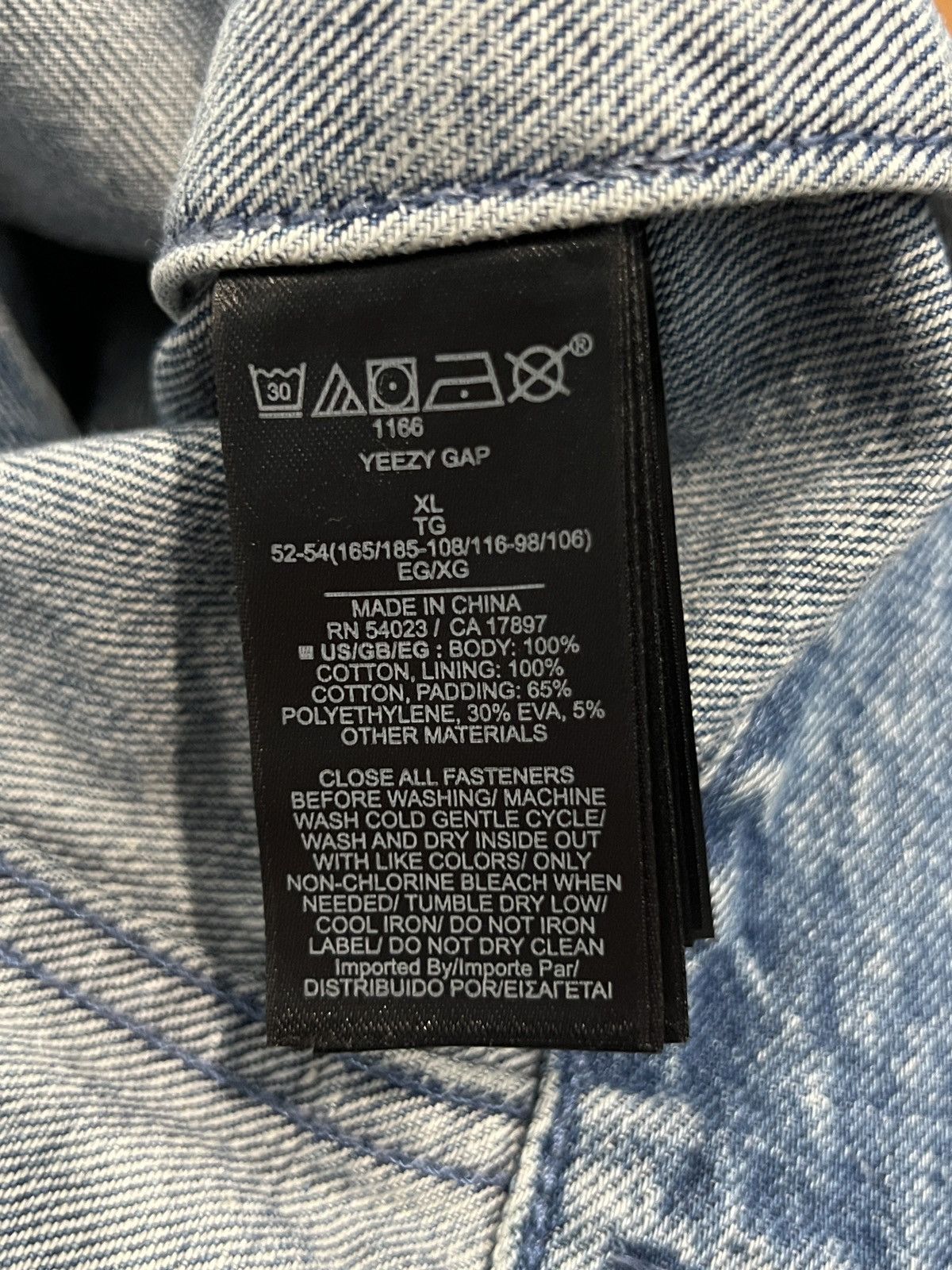Balenciaga × Gap × Yeezy Yeezy Gap Balenciaga Denim Jacket Light Blue Size US XL / EU 56 / 4 - 4 Thumbnail